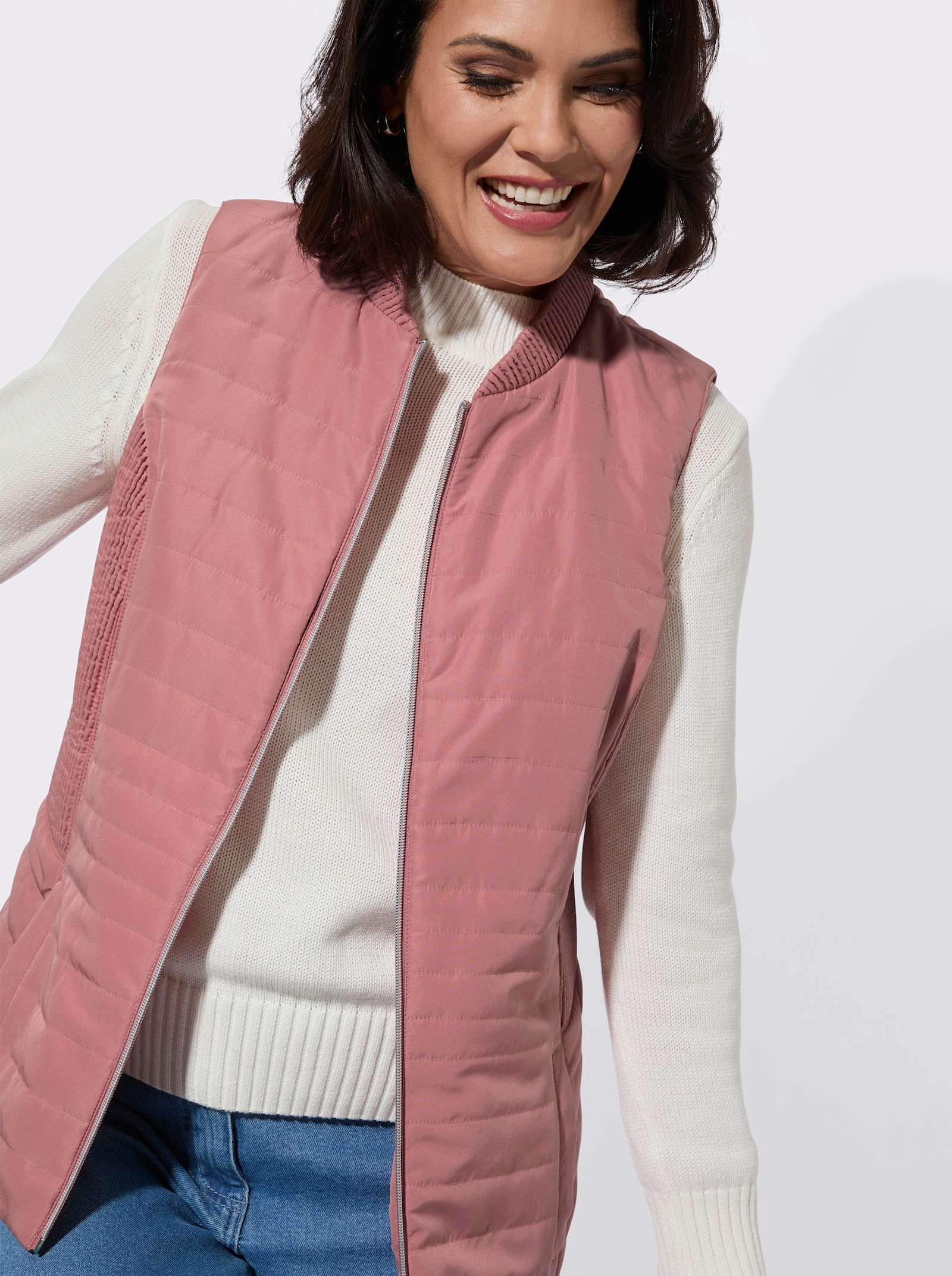 Steppweste - rosenholz