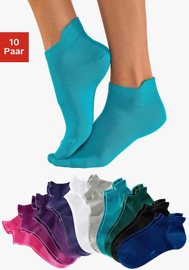 KangaROOS Sneakersocken - himbeere * schwarz - pink - pflaume - weiß - grau - türkis - petrol - blau - lila