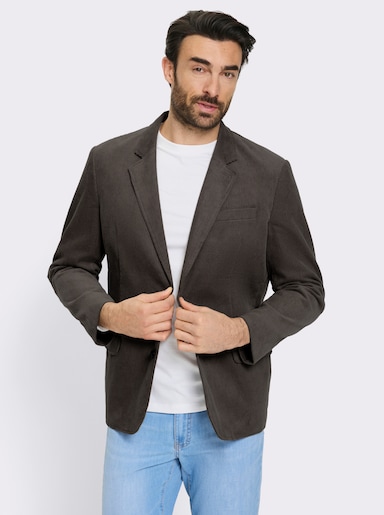 Marco Donati Sakko aus Cord, reine Baumwolle - graphit