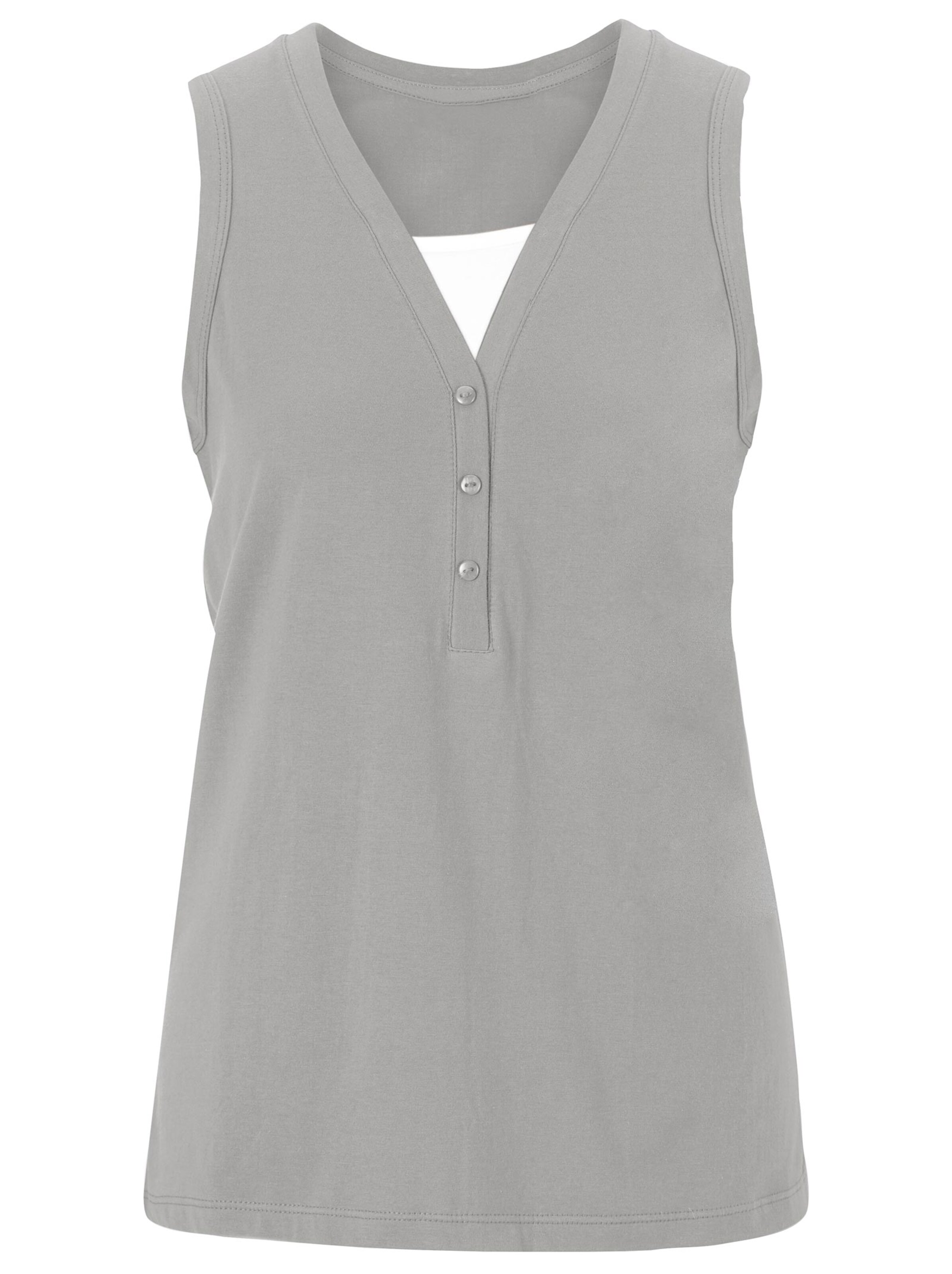 Collection L Shirttop - hellgrau