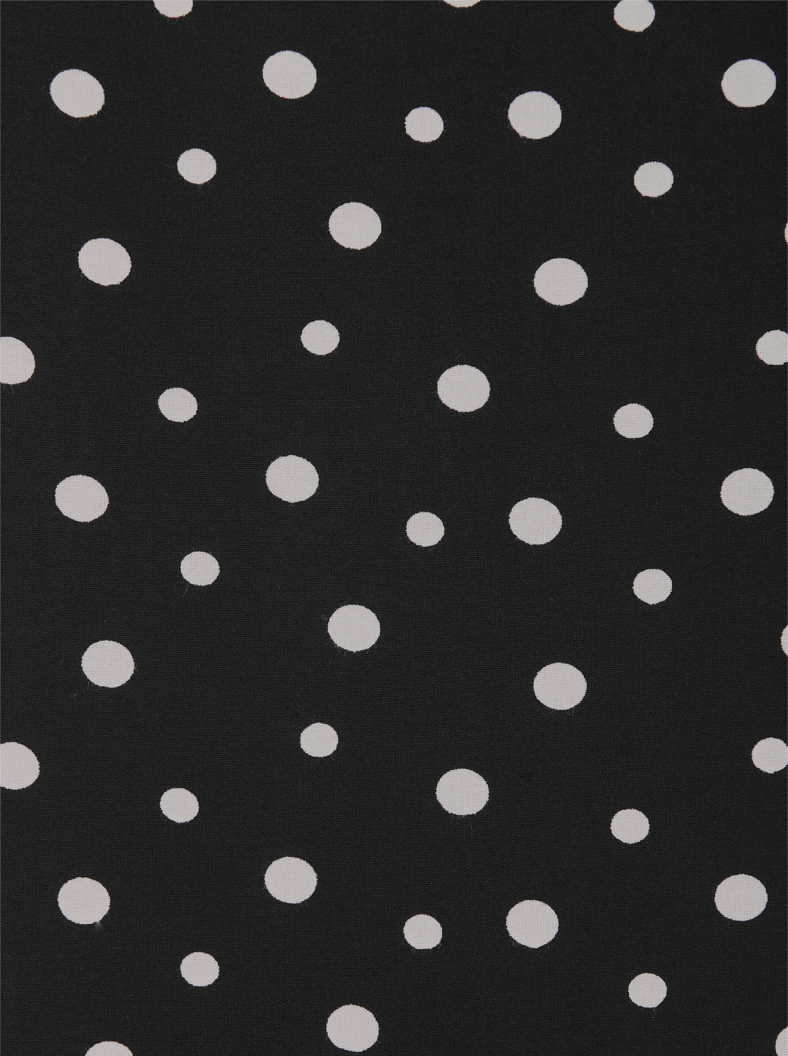 Webrock aus reiner Viskose, figurumspielend - schwarz-getupft