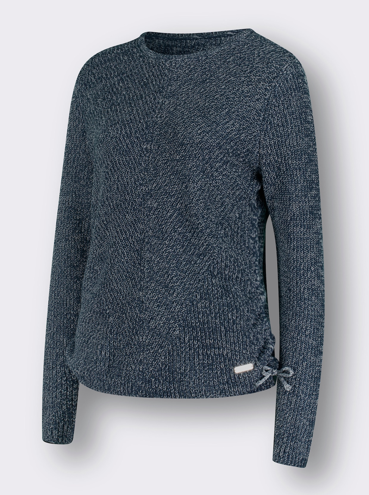 Pullover - donkerblauw/ecru gemêleerd