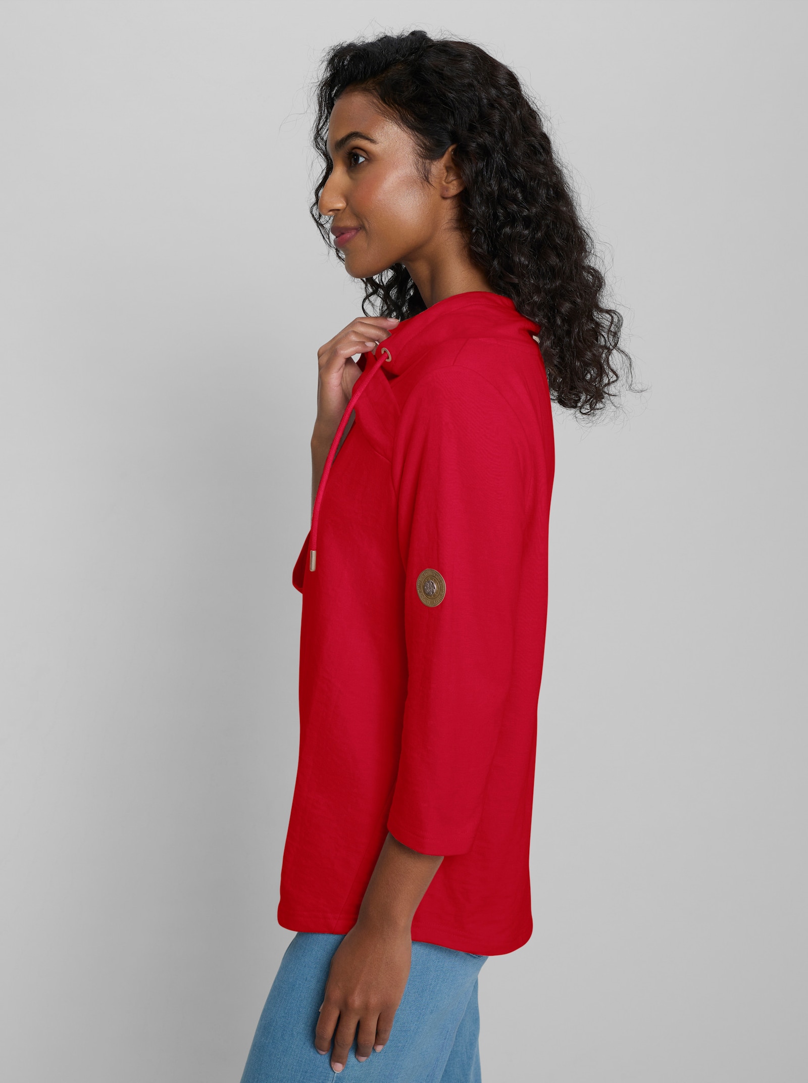 heine Sweatshirt mit Stehkragen - erdbeere