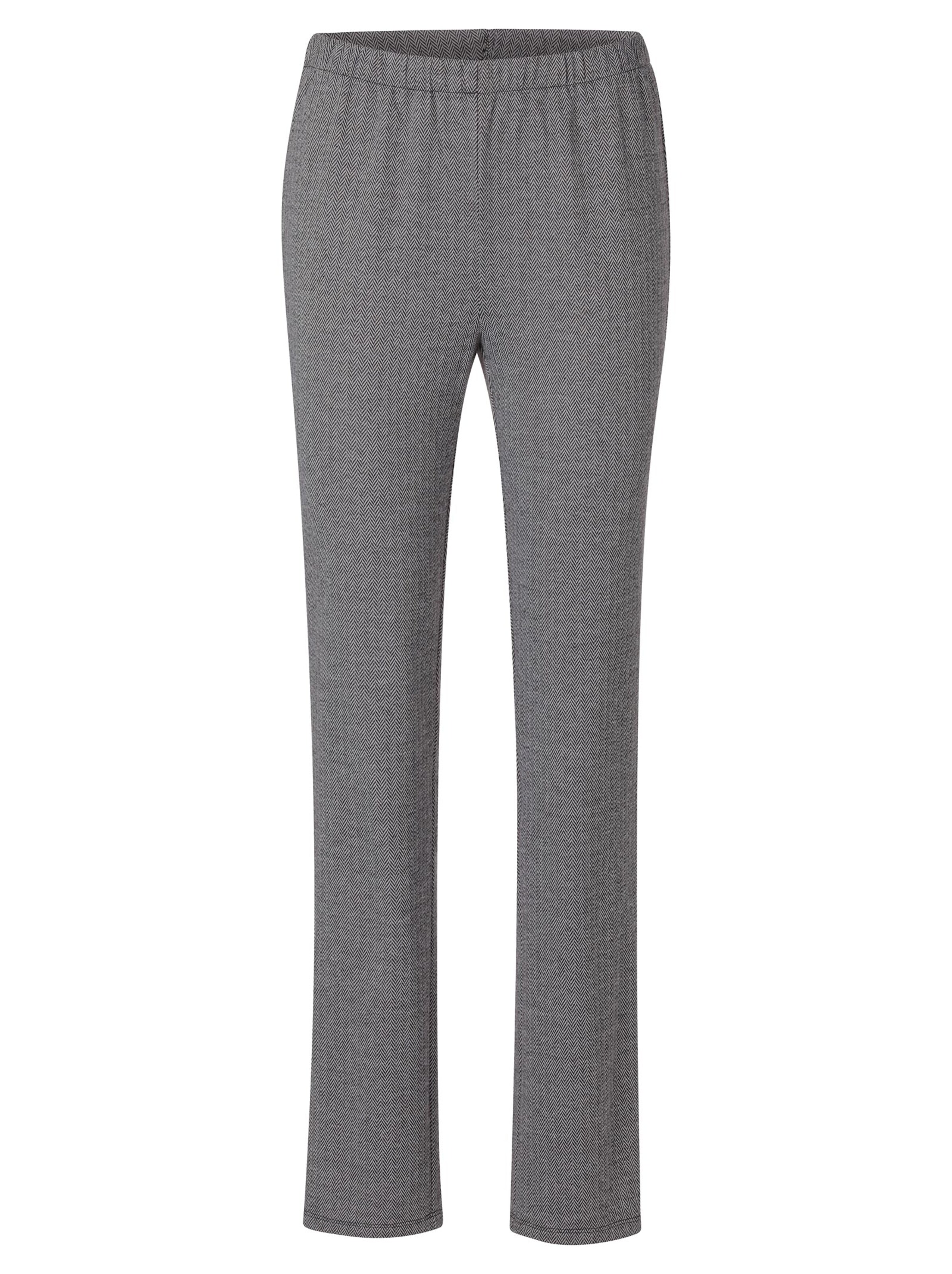 Hose - schwarz-grau-gemustert