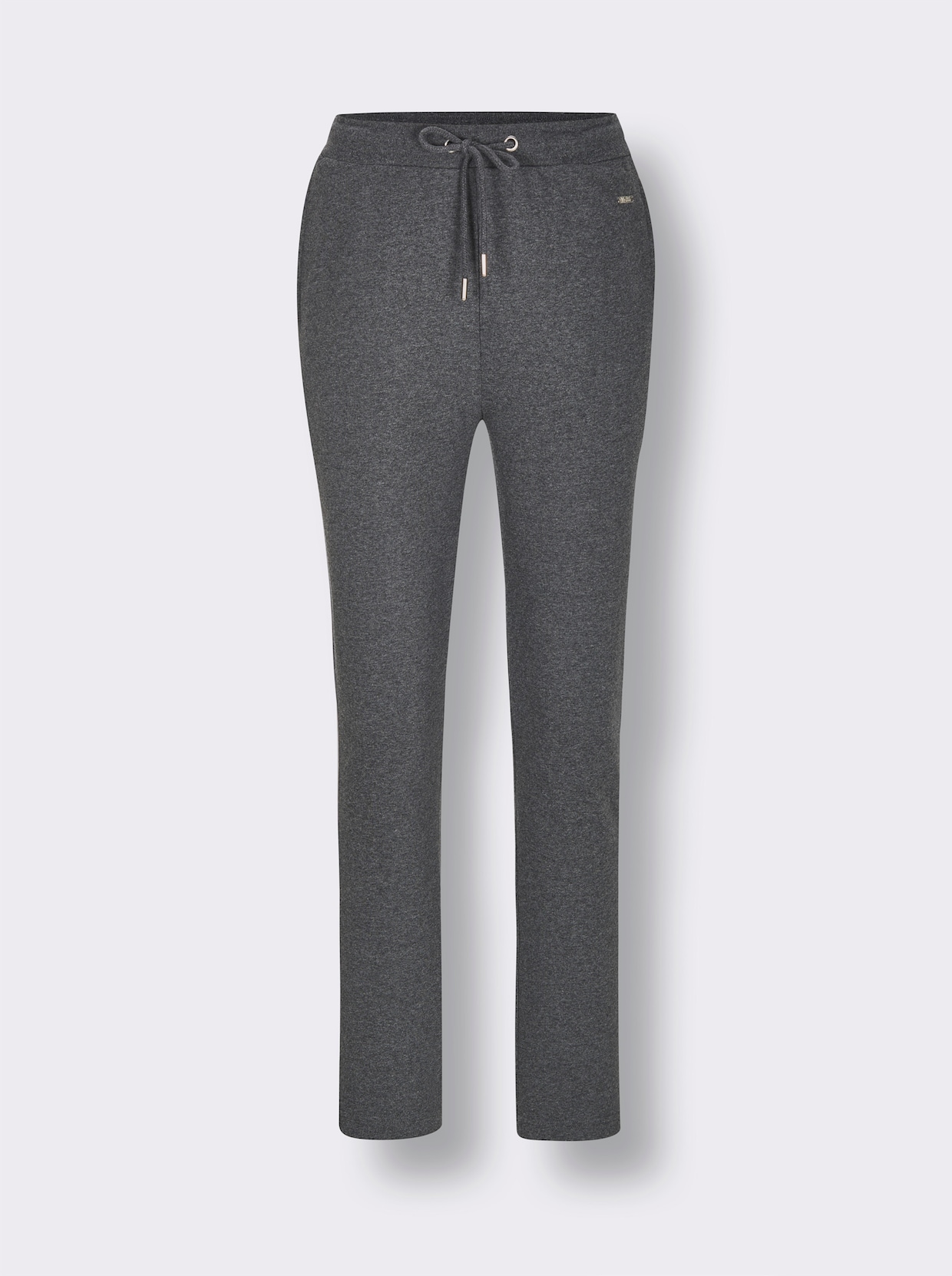 feel good Hose - anthrazit-meliert-weiß