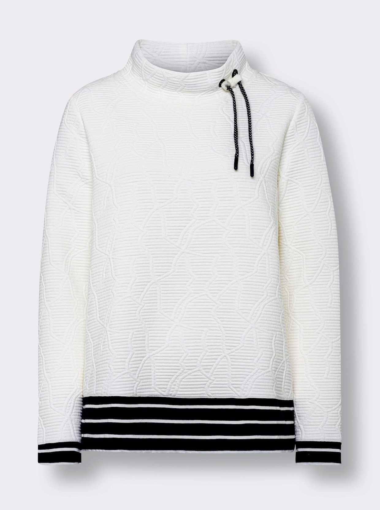 heine Sweatshirt - ecru/marine