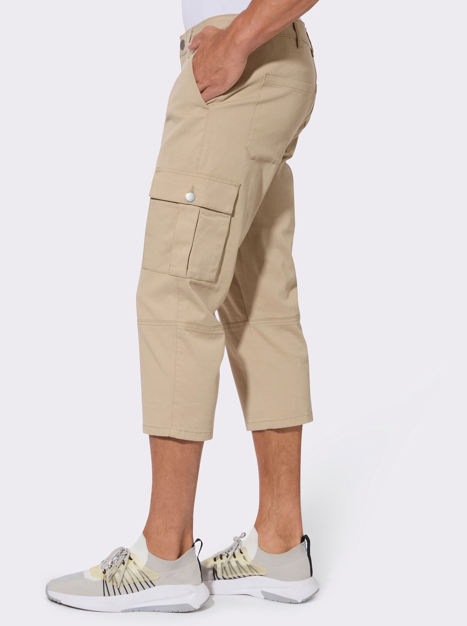 Cargohose in 7/8-Länge - beige