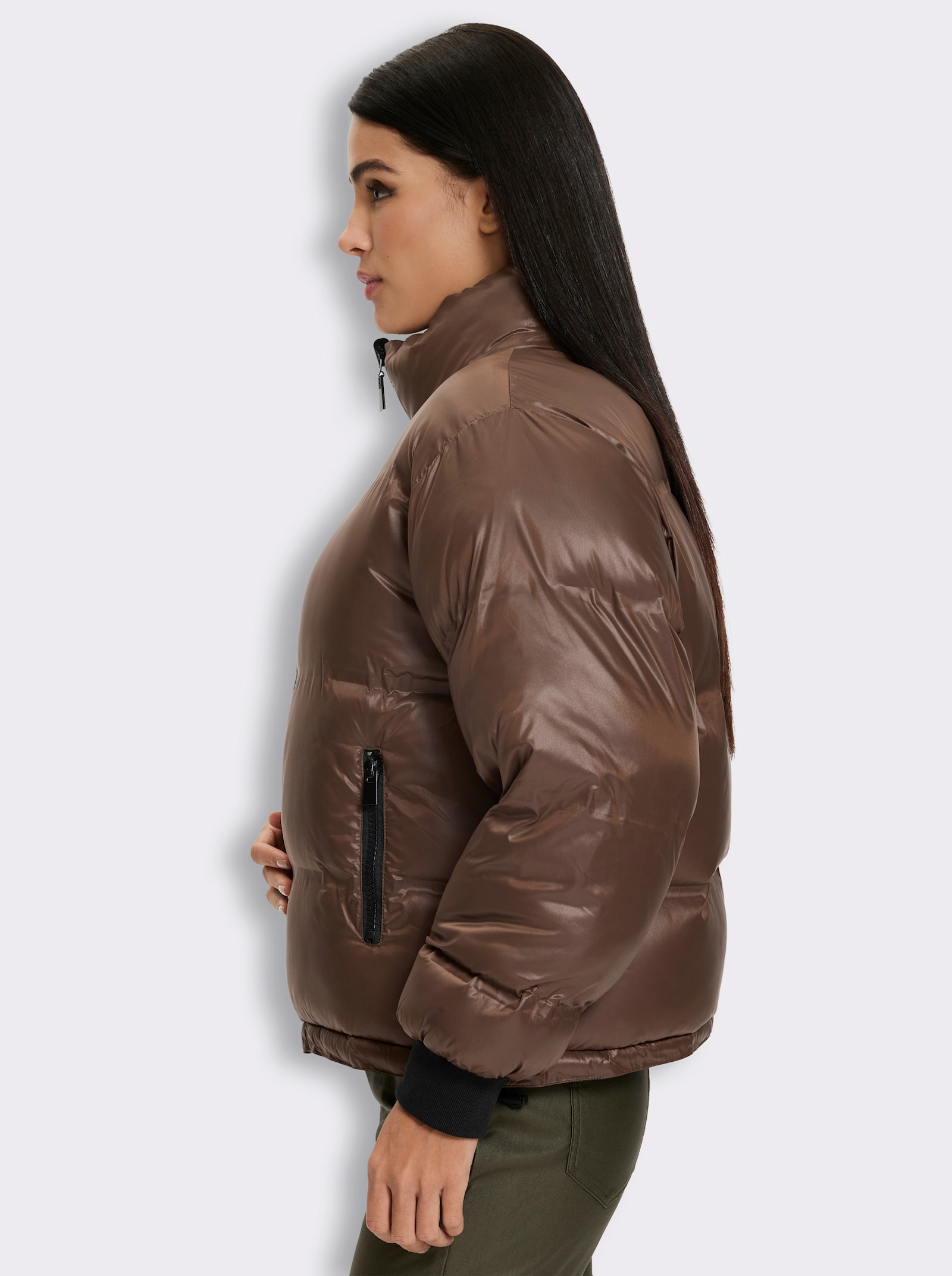 heine Steppjacke zum Wenden - schoko-schwarz