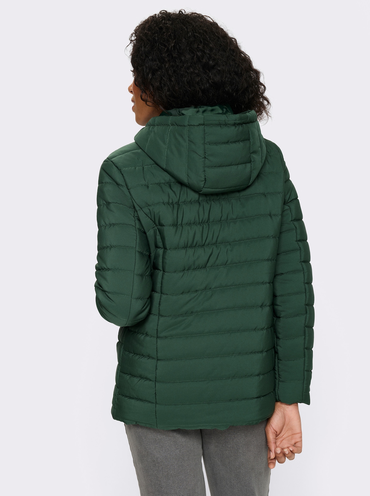 Steppjacke mit Knebelknöpfen - moos