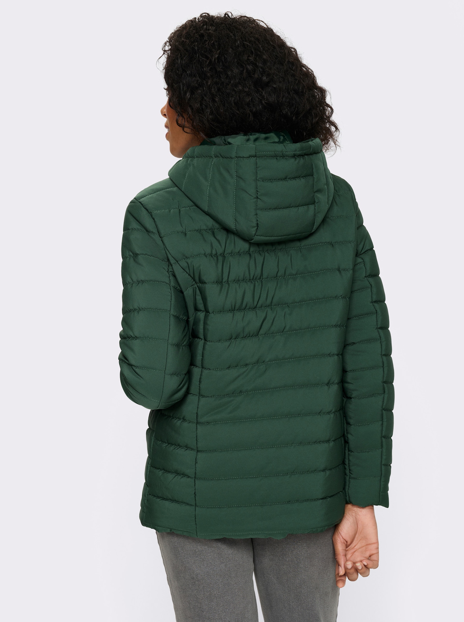 Steppjacke mit Knebelknöpfen - moos