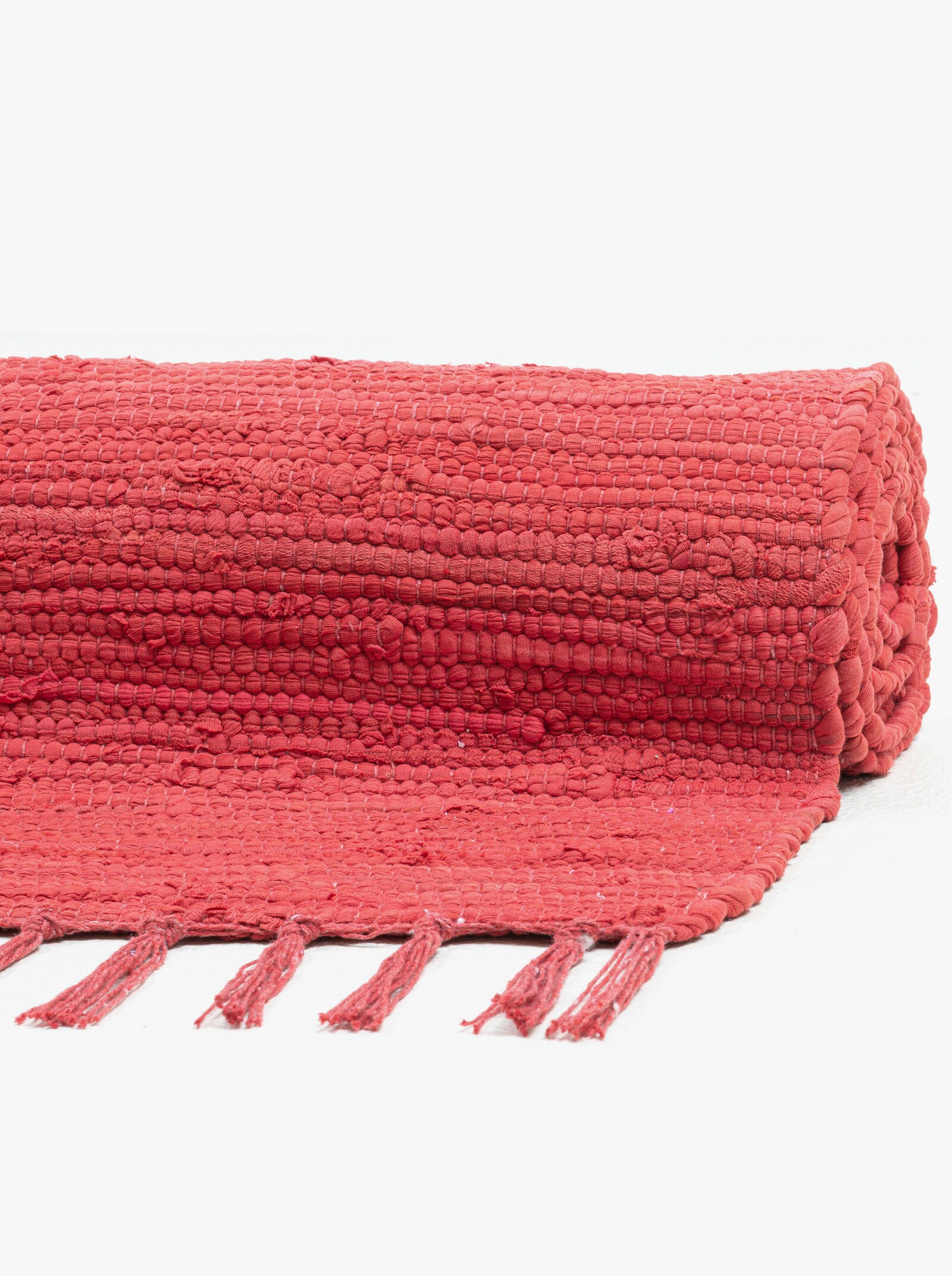 Theko Handwebteppich - rot