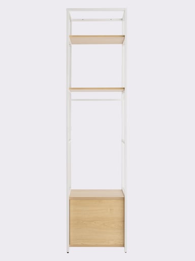 heine home Hochschrank - weiß-natur