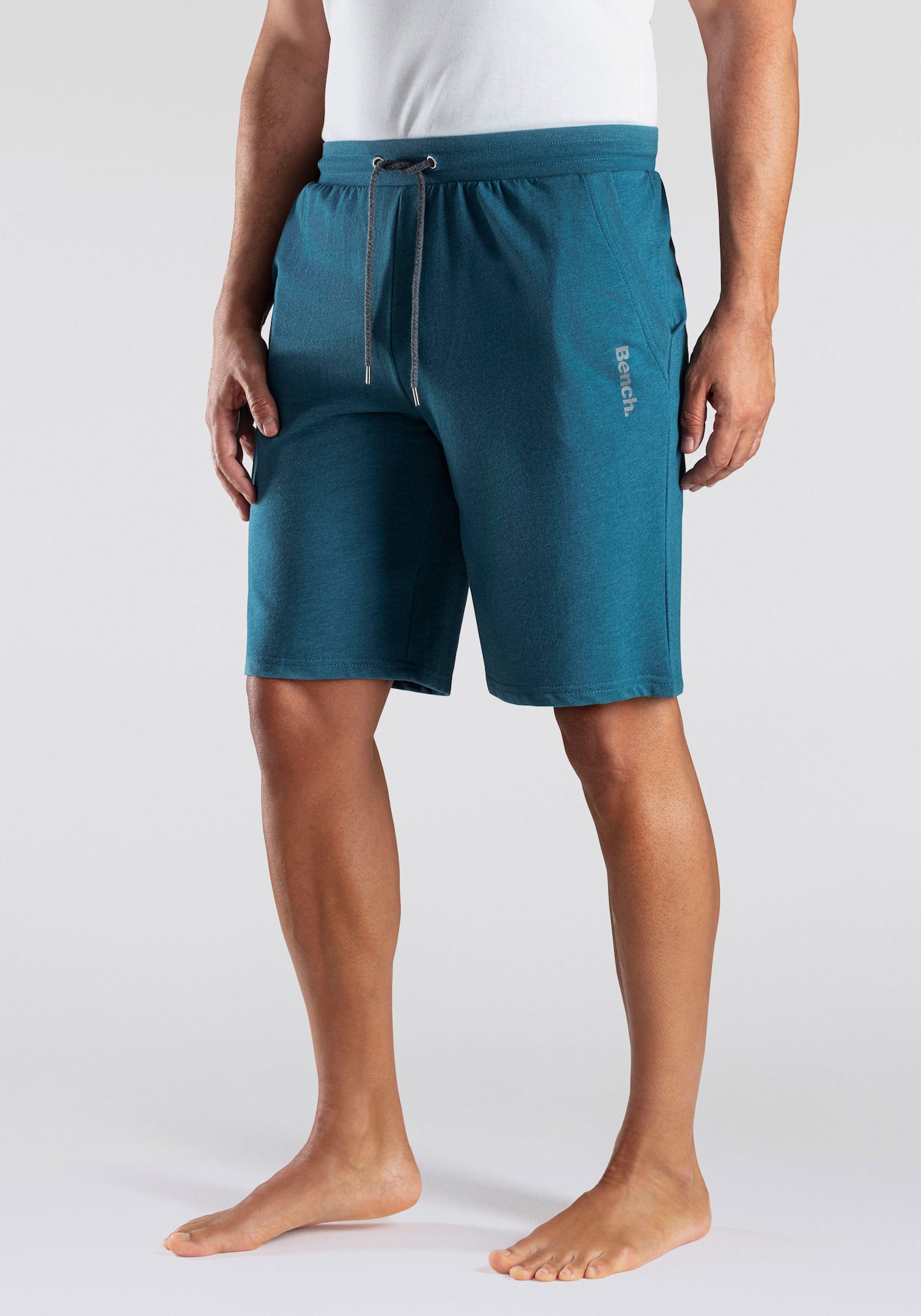 Bench. Loungewear Sweatshort - petrol gemêleerd