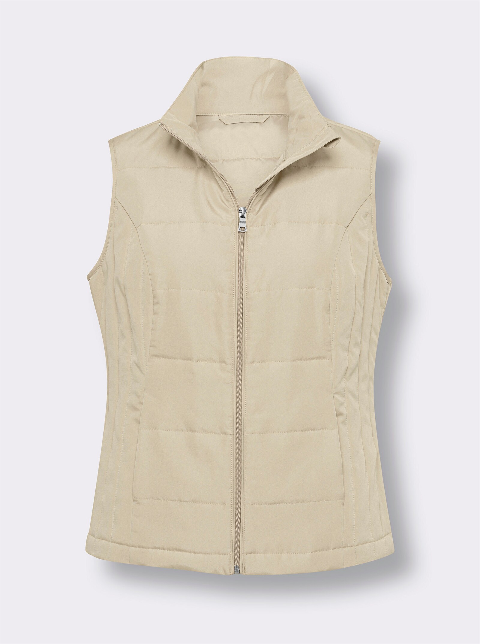Bodywarmer met naadzakken - zand