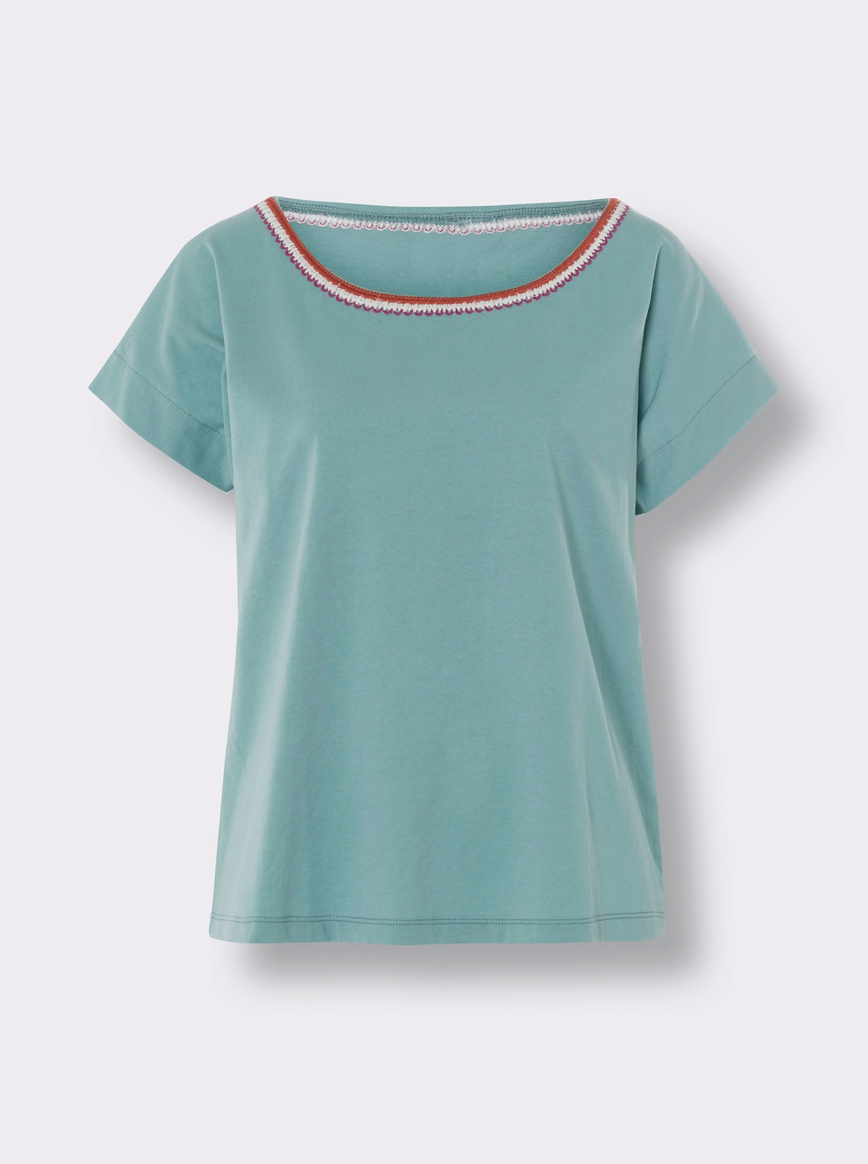 heine Shirt met ronde hals - salie