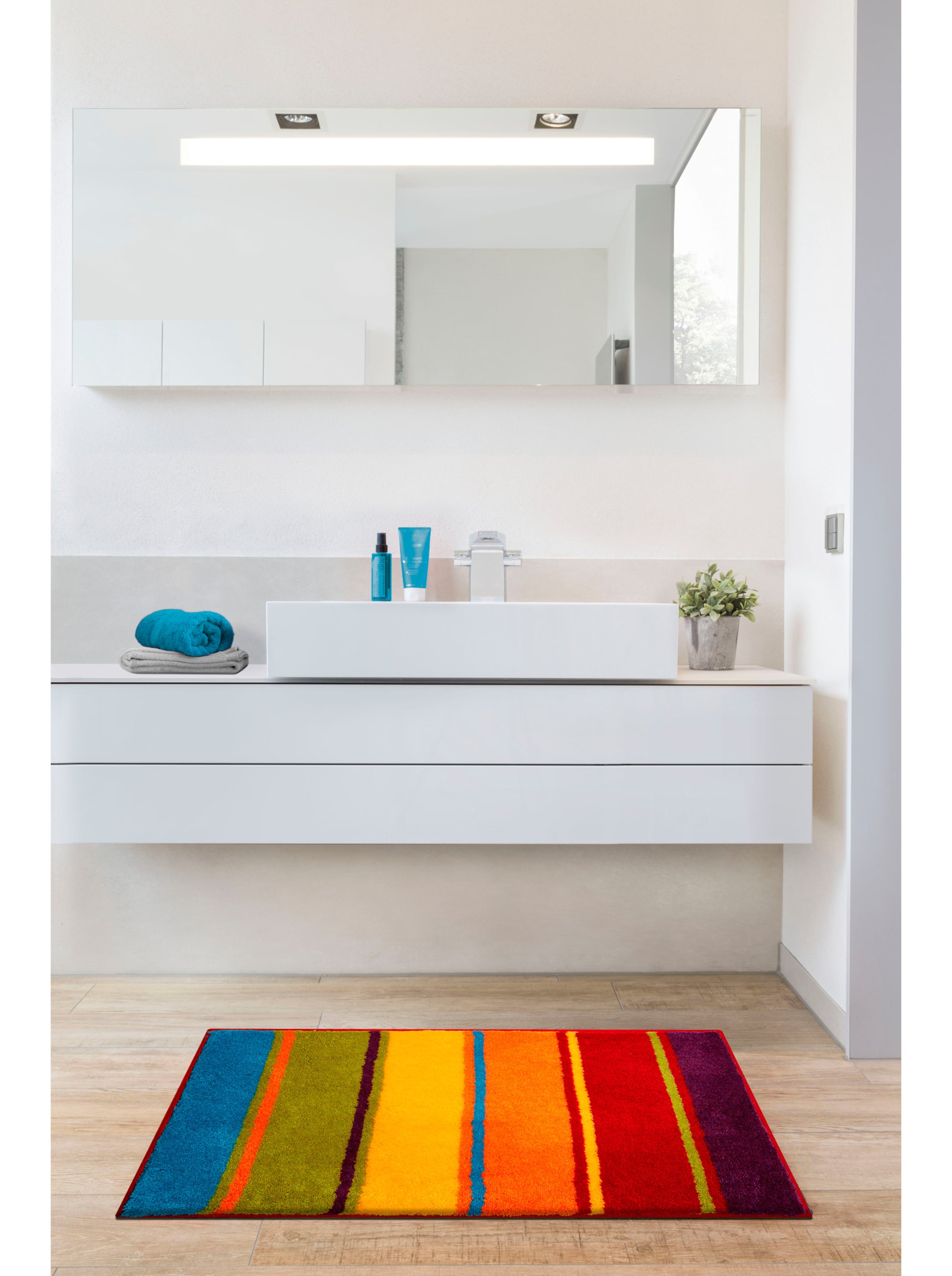 Rutschfeste PVC-Badematte Für Dusche & Bad – 40x60 Cm, Gelb, Mit Ablauflöchern, Waschbar, Schnelltrocknend