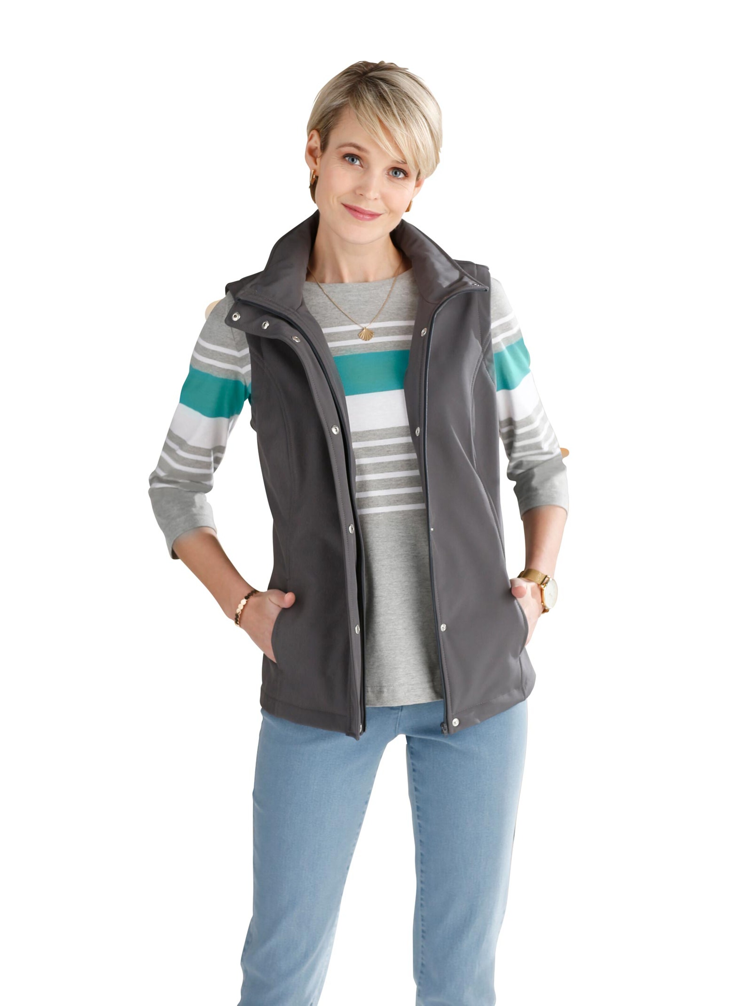 Softshell-Weste - anthrazit