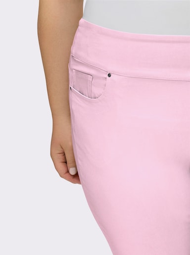 Stretch-Hose in Wadenlänge - rosé