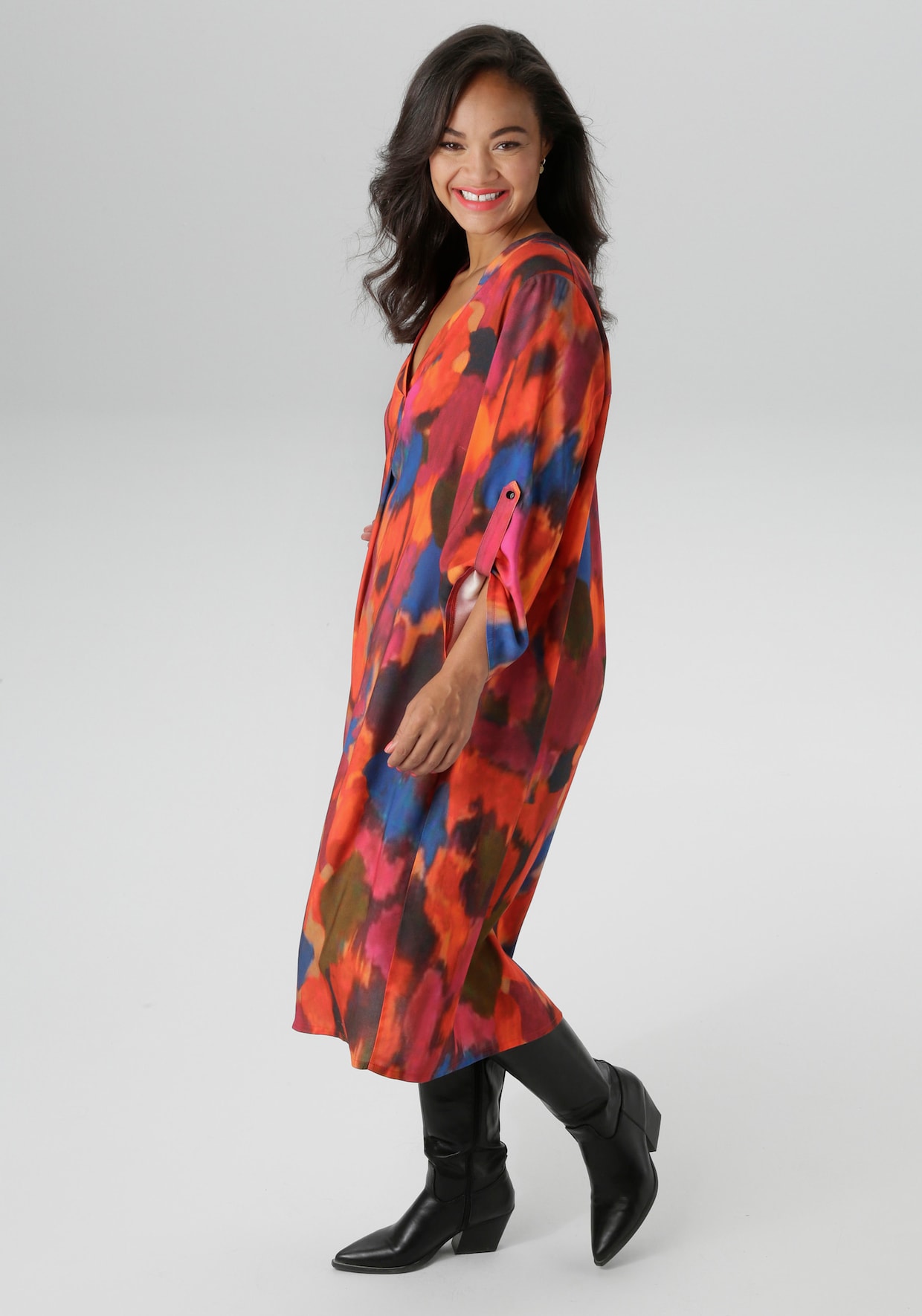 Aniston PLUS Druckkleid - bunt