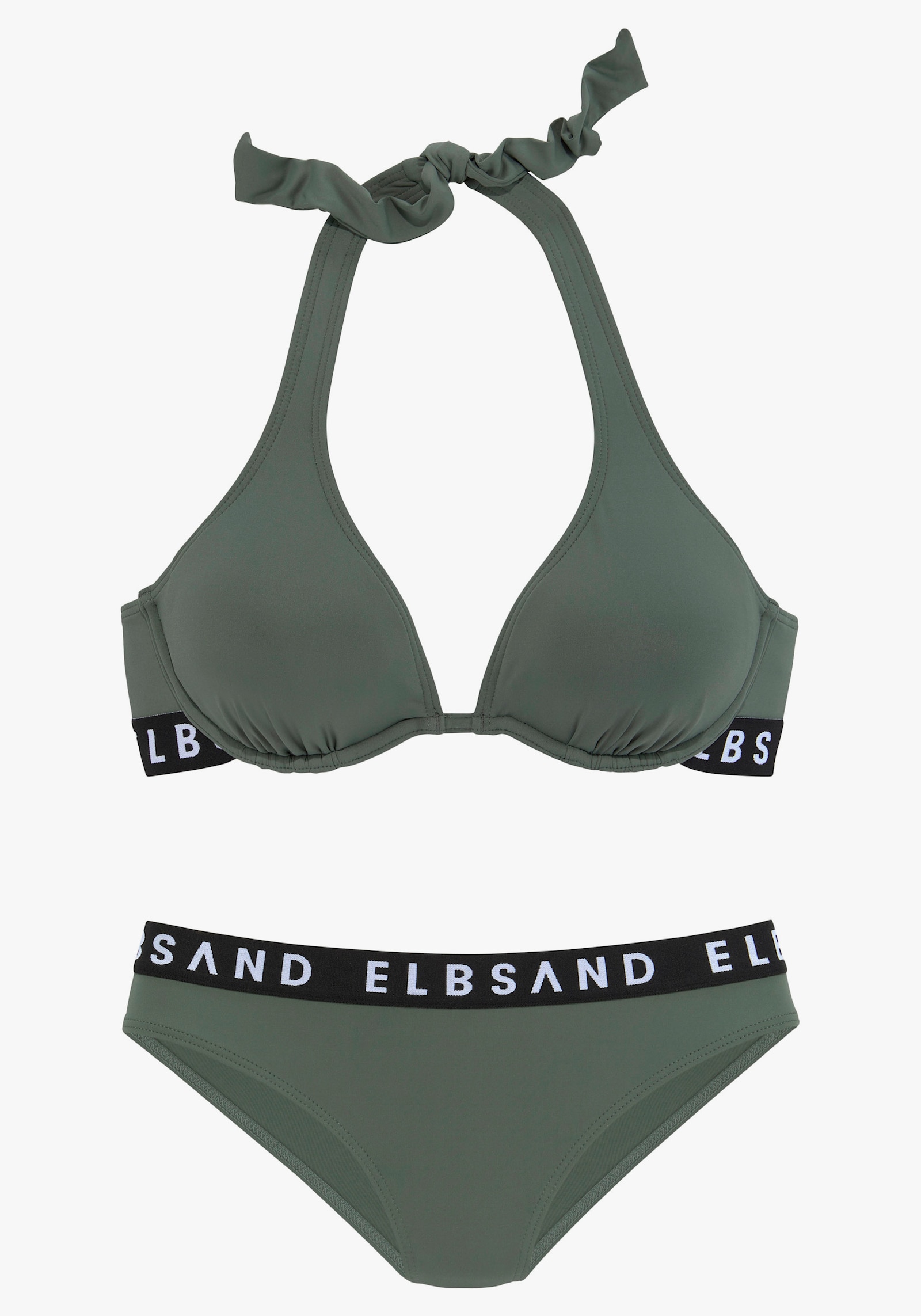 Elbsand Bügel-Bikini - oliv