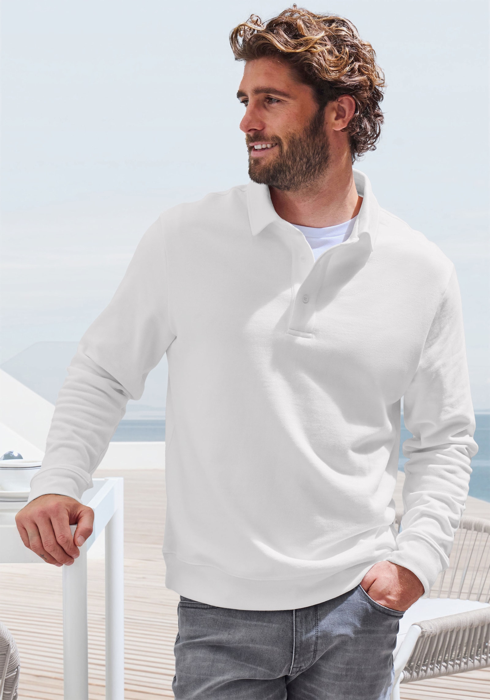 John Devin Sweatshirt - offwhite