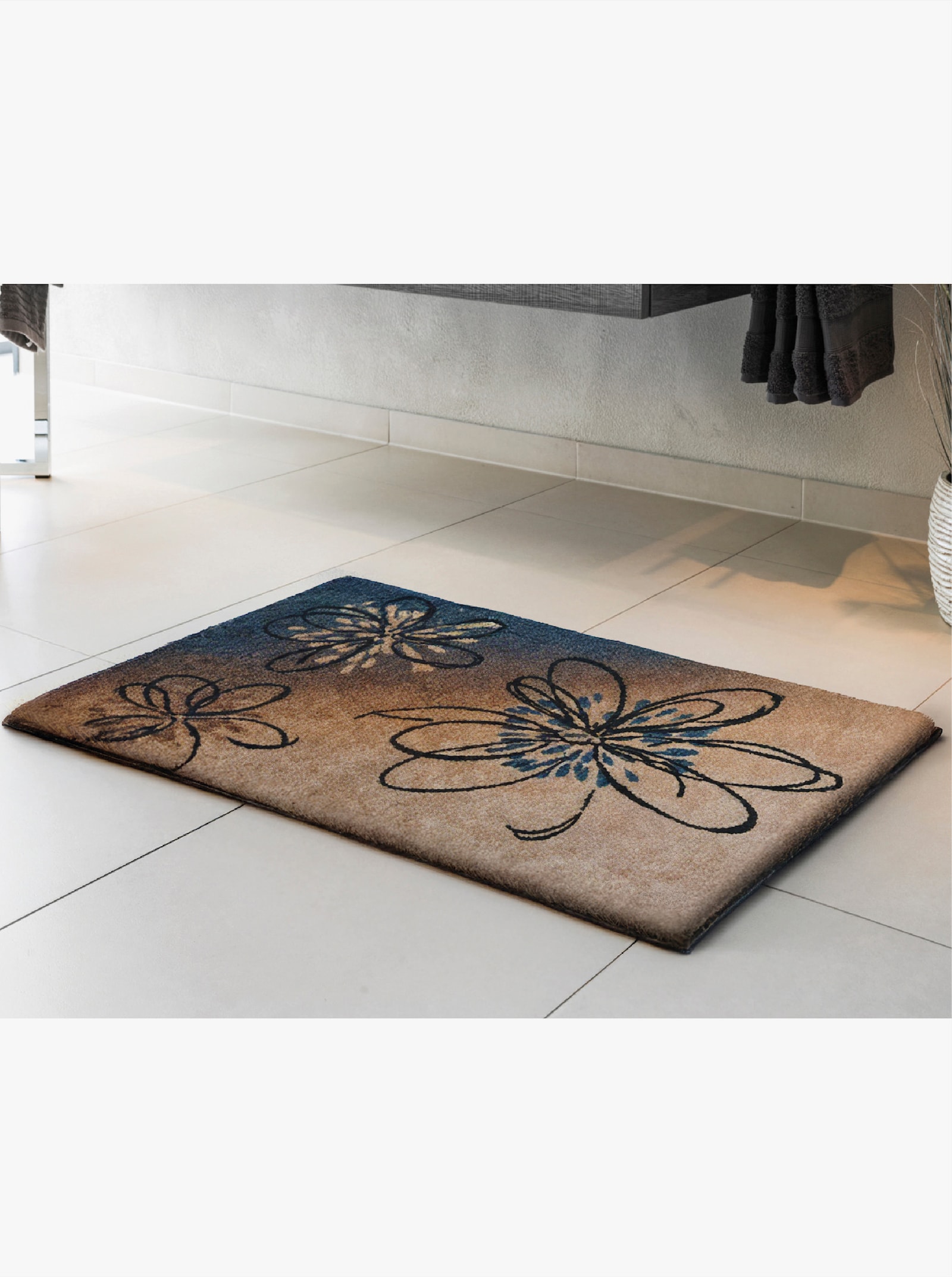 Grund Badematte - beige-grau