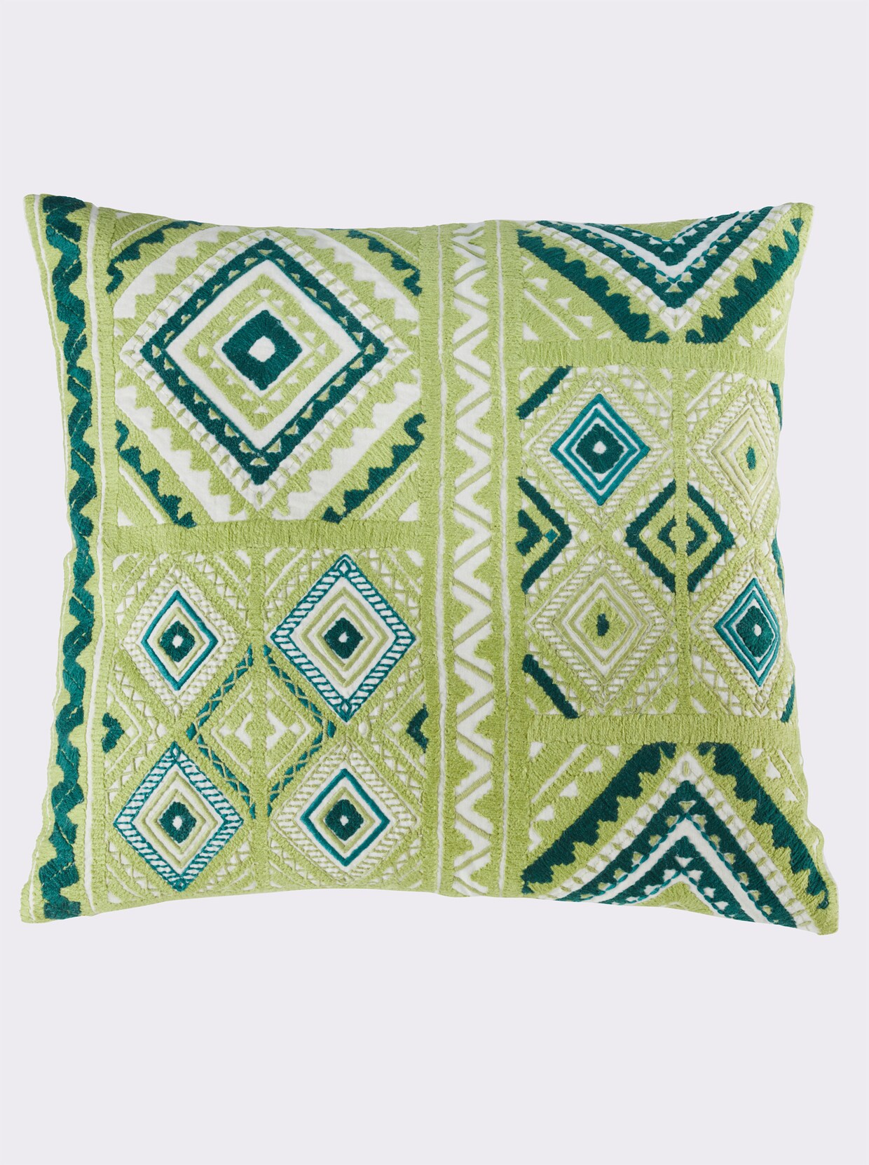 heine home Housse de coussin - vert à motifs