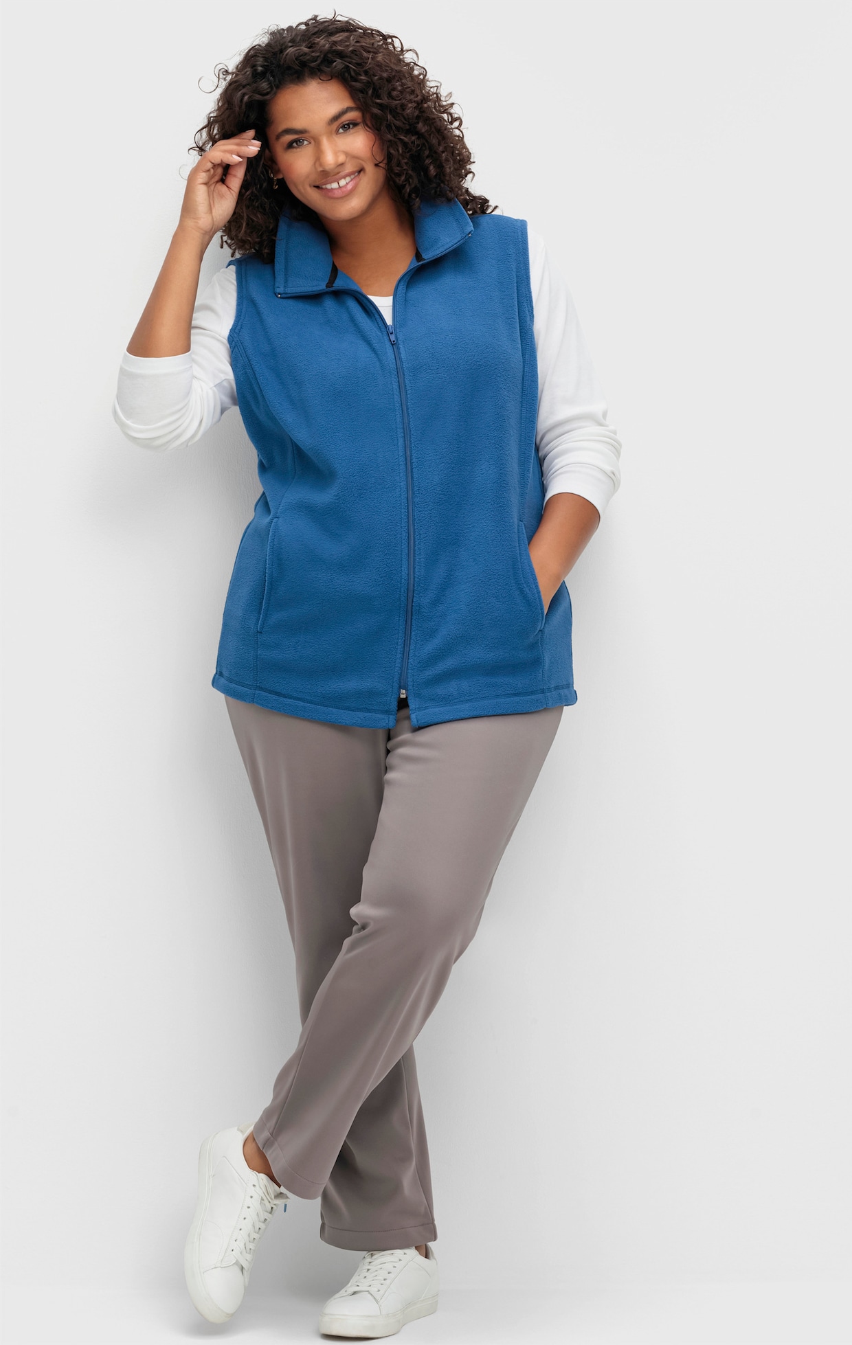 Fleeceweste mit Antipilling-Ausrüstung - nachtblau