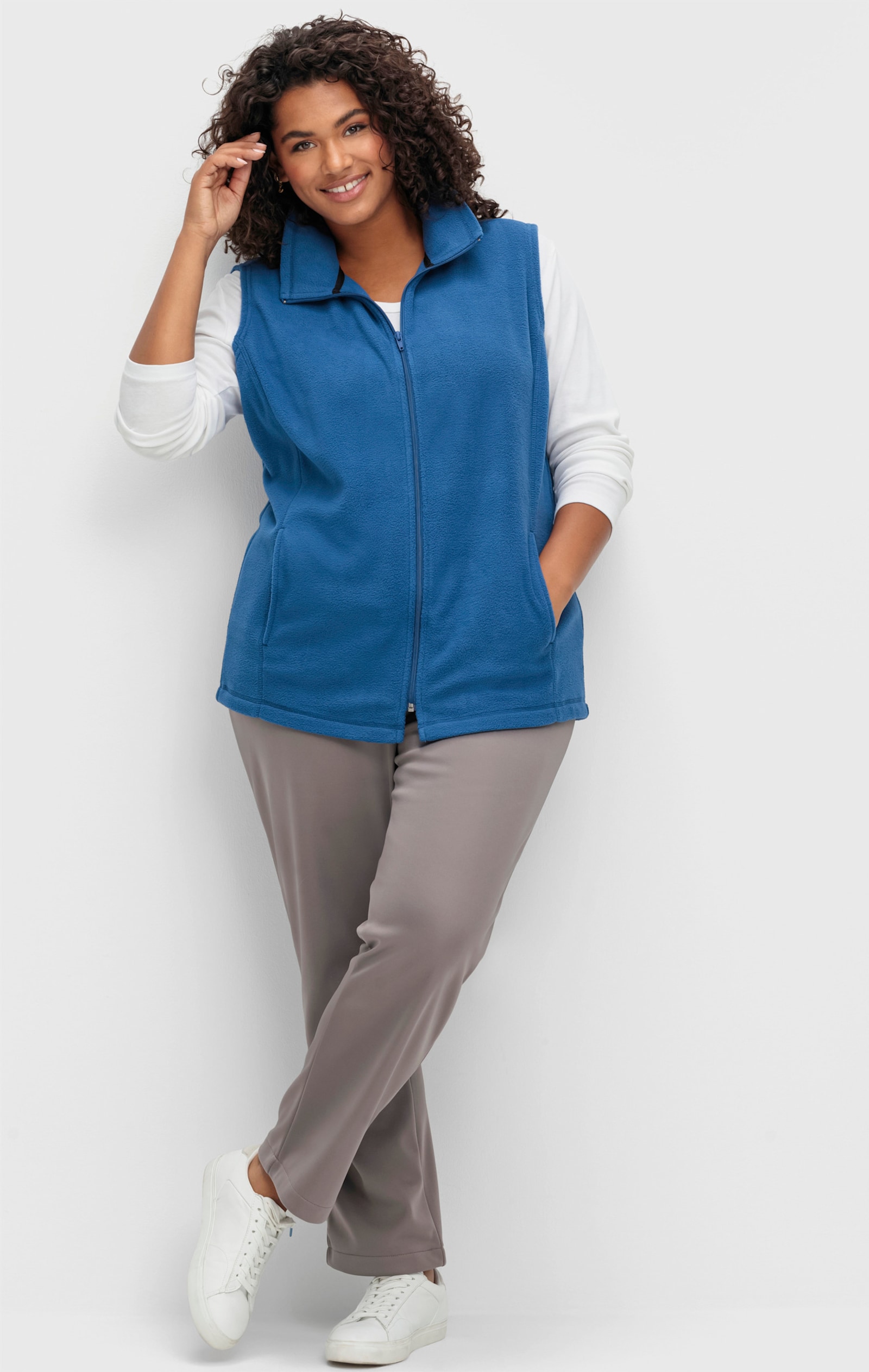 Fleeceweste mit Antipilling-Ausrüstung - nachtblau