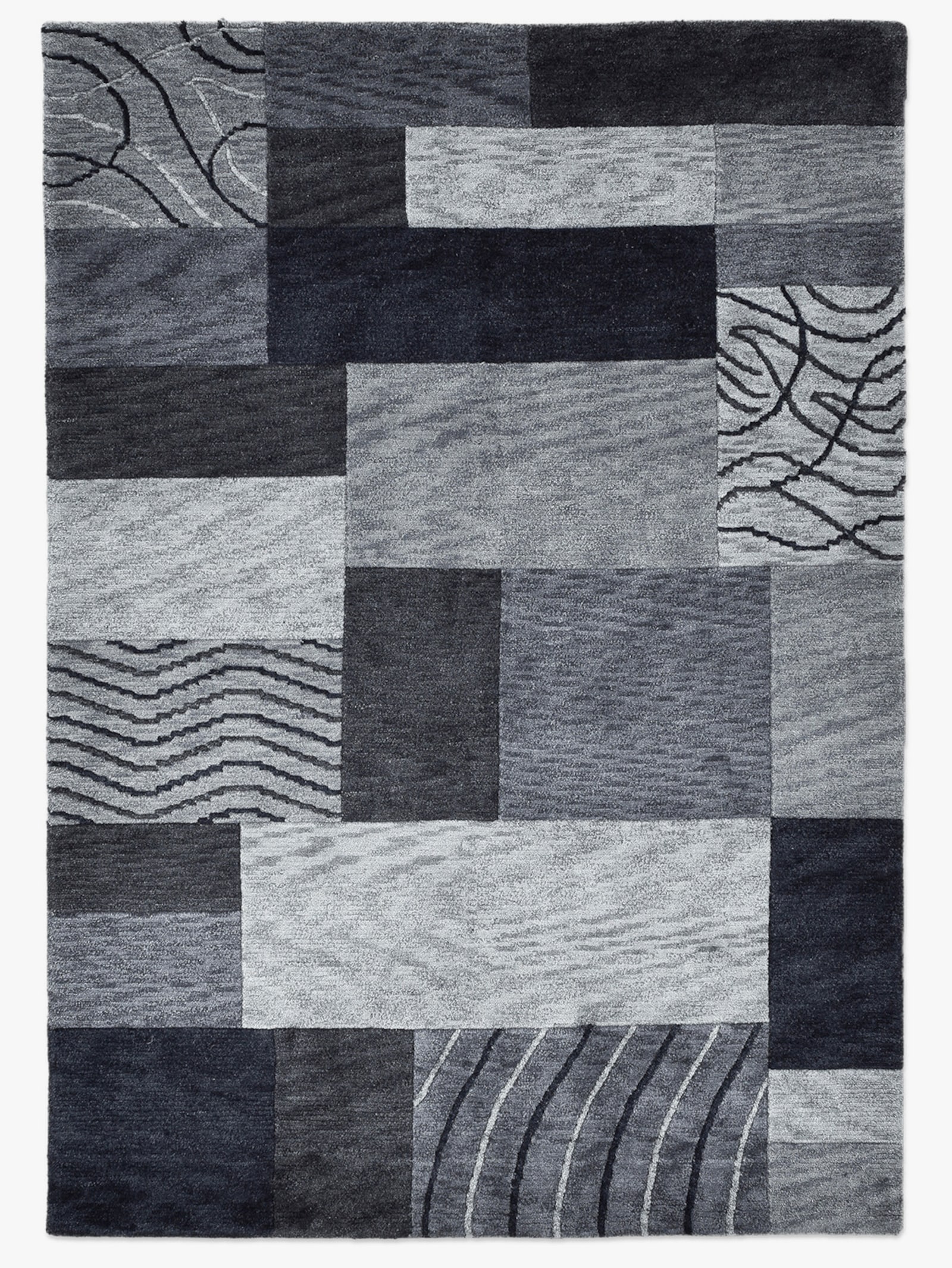 Theko Teppich - anthrazit