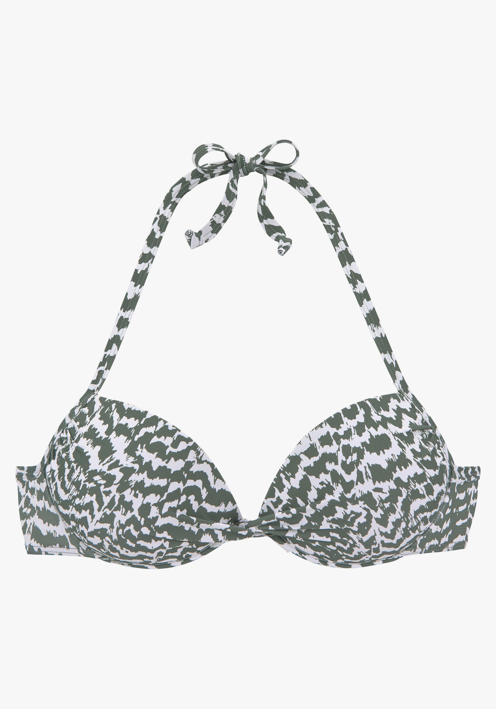 LASCANA Haut de bikini push-up - olive imprimé