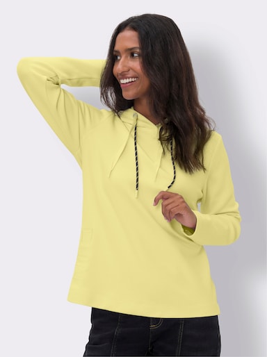 heine Sweatshirt mit Stickerei - zitrone