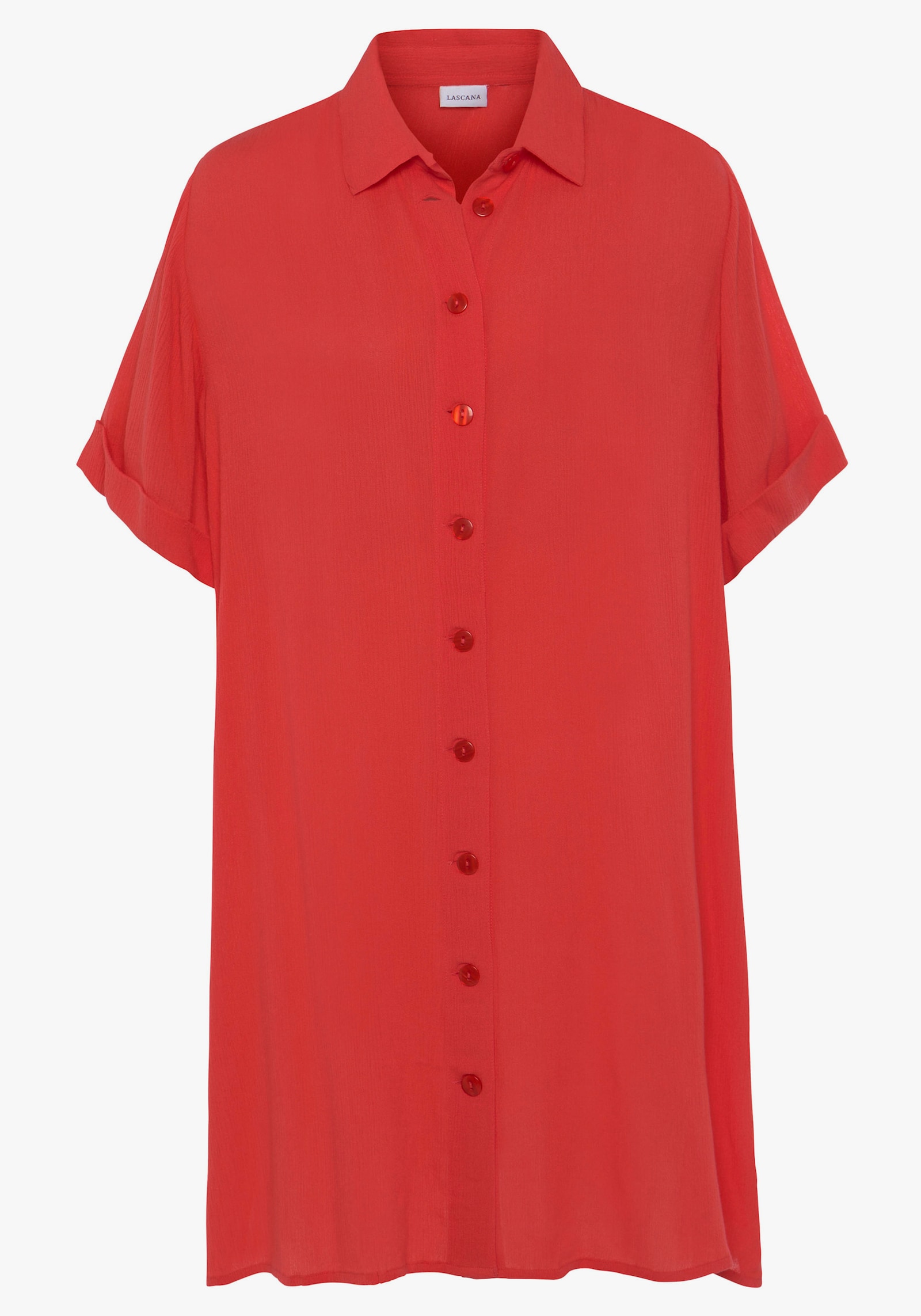 LASCANA Longline blouse - koraalrood