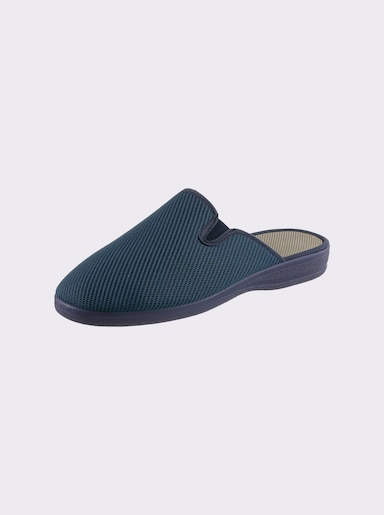Pantoffel aus dehnbarem Obermaterial - jeansblau