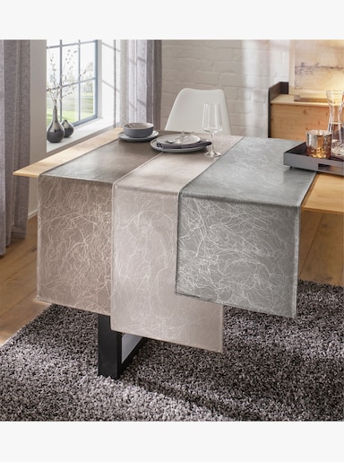 Tischläufer abwischbar und pflegeleicht - weiß