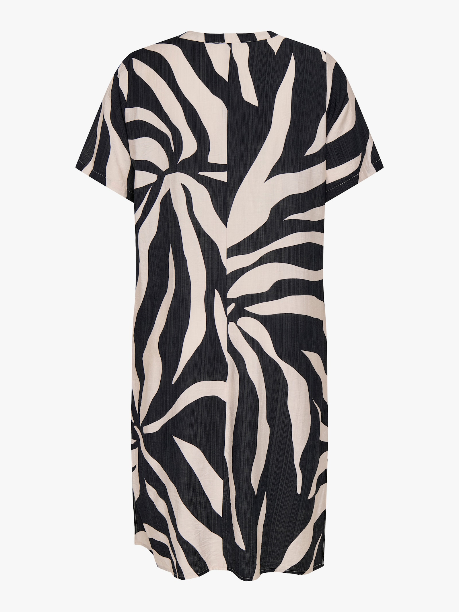 ONLY CARMAKOMA Sommerkleid - black aop:big leafes