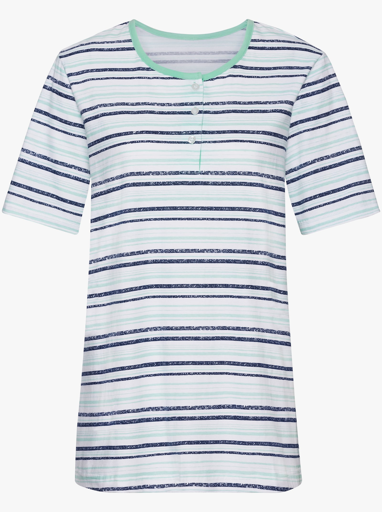 wäschepur Schlafanzüge aus reiner Baumwolle - mint + apricot