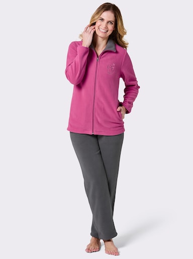 feel good Hausanzug aus Fleece - erika-anthrazit