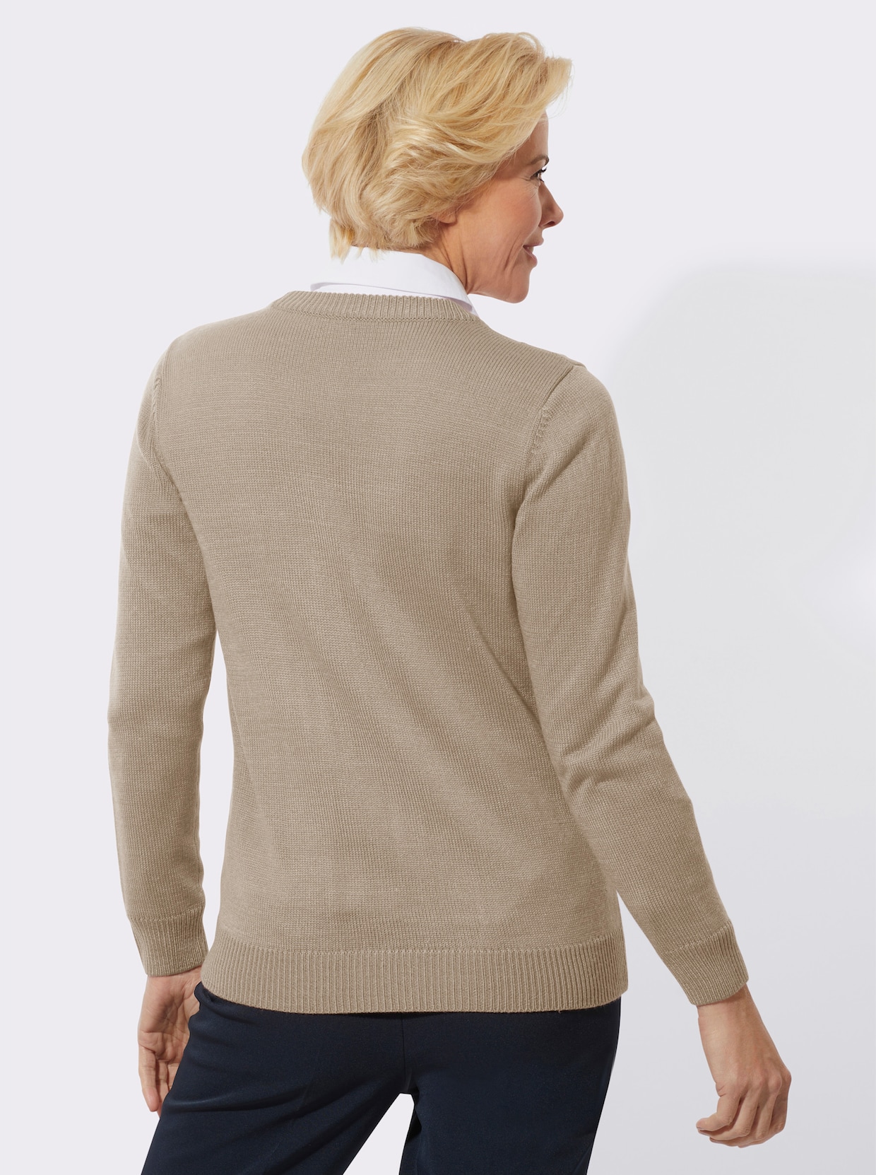 Strickjacke - beige