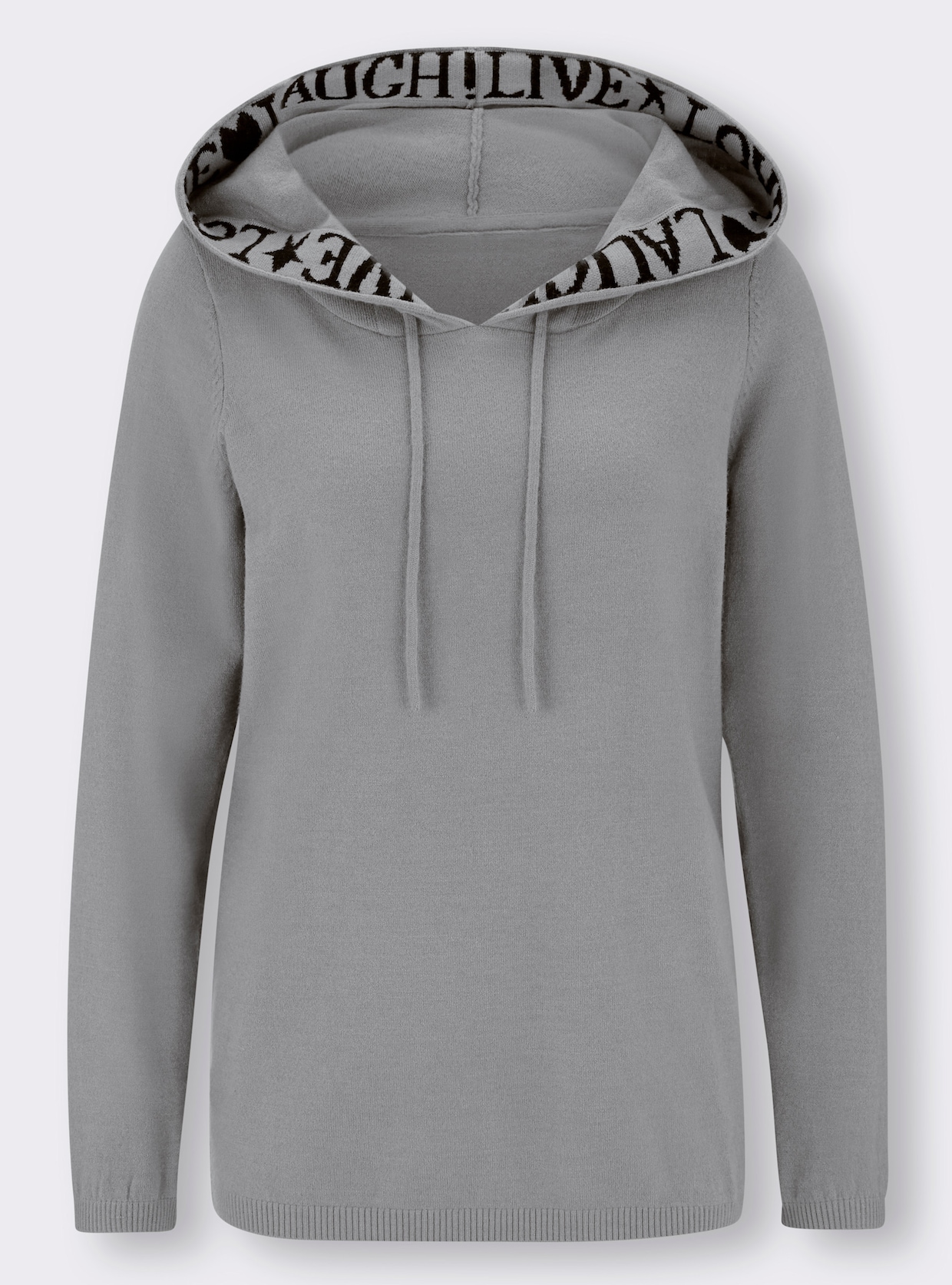 heine Pull à capuche - gris pierre chiné