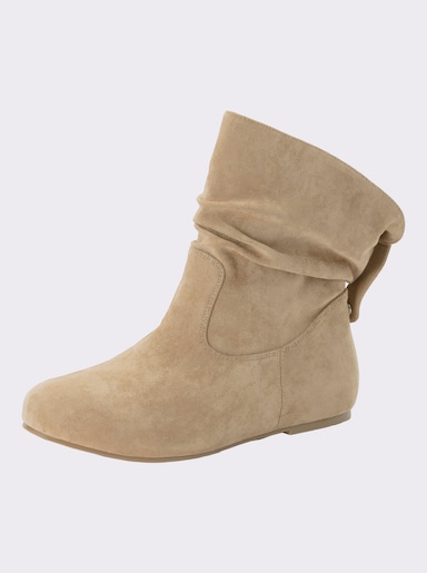 sheego Stiefelette in Schlupfform - beige