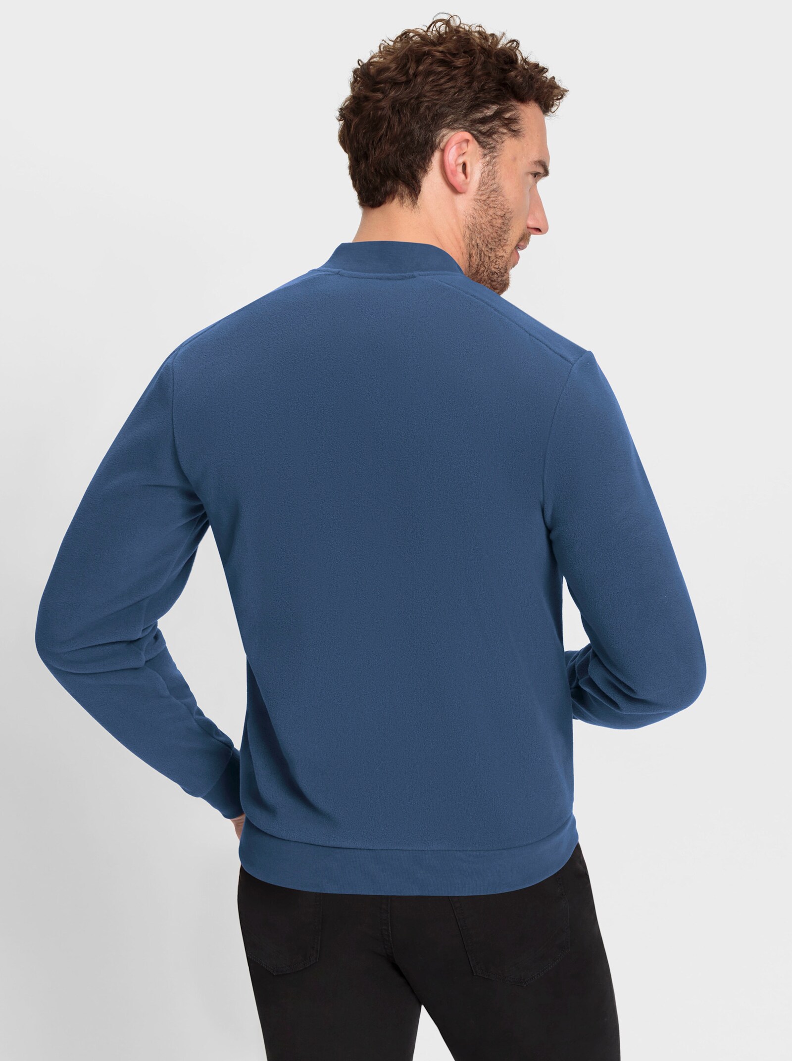 Marco Donati Fleecejacke in Blousonform - jeansblau