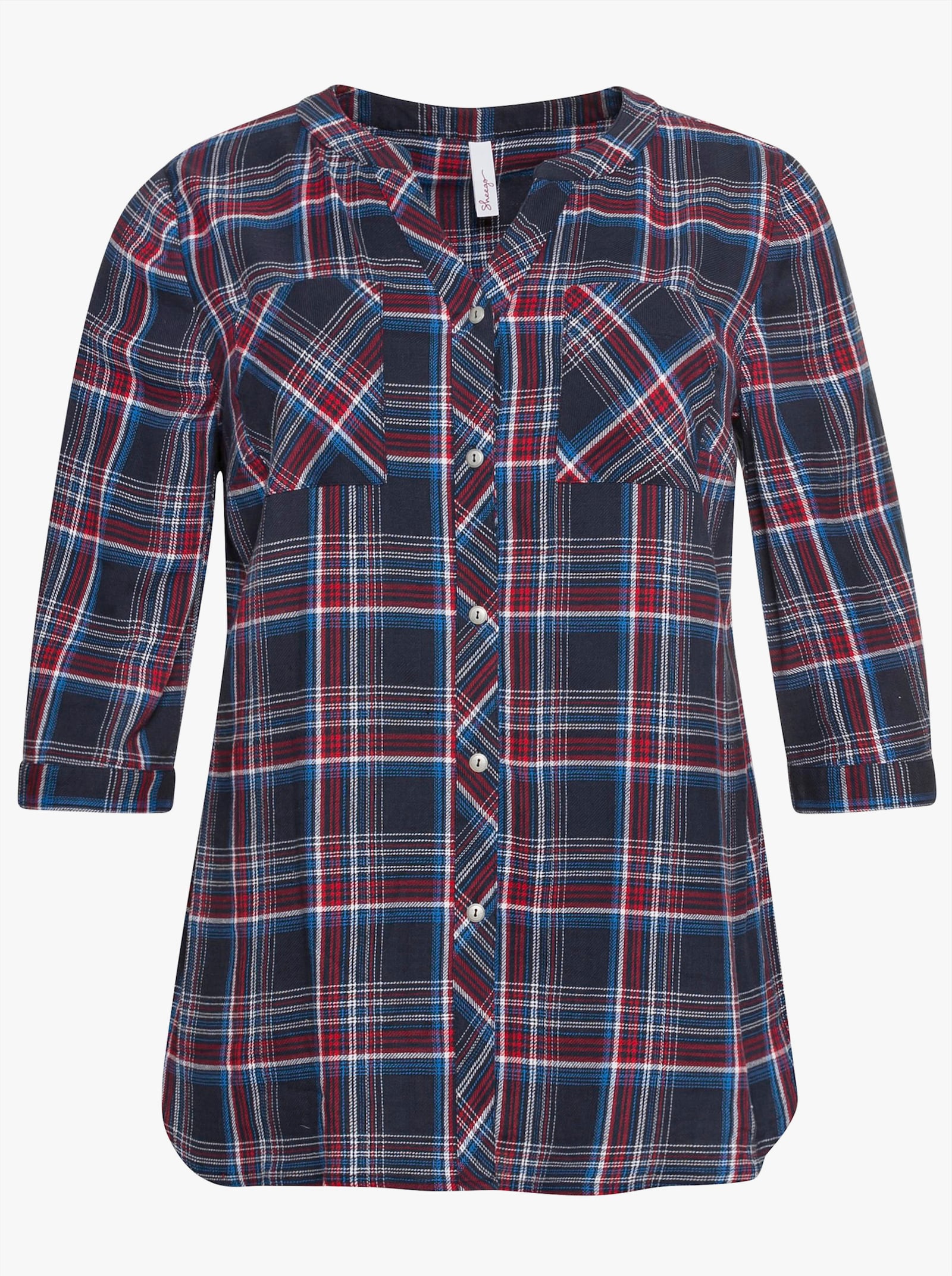 sheego Karobluse mit 3/4-Ärmeln - nachtblau