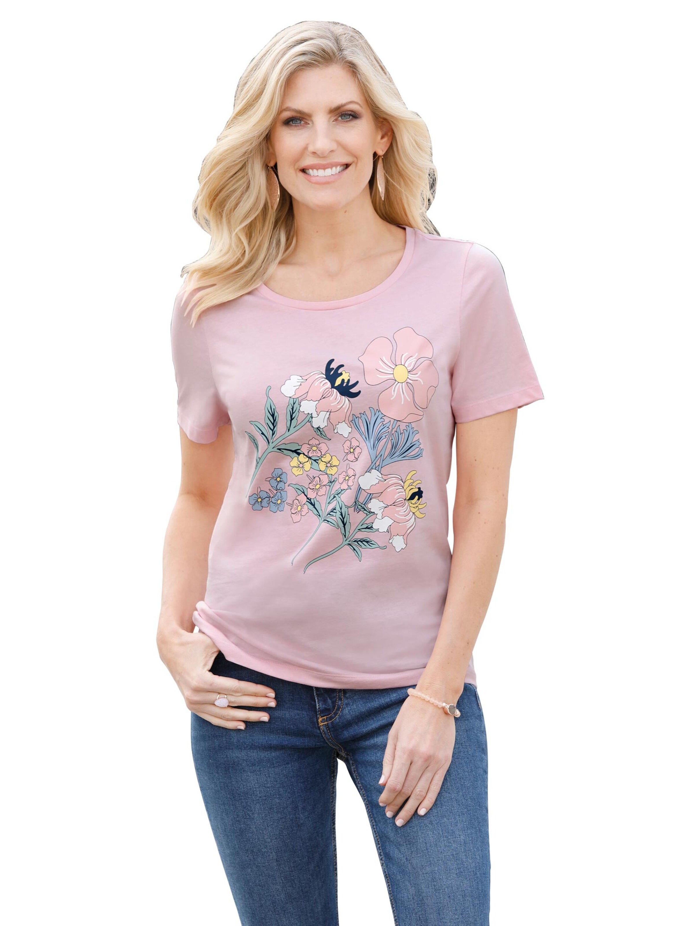 Shirt - rosé-bedruckt