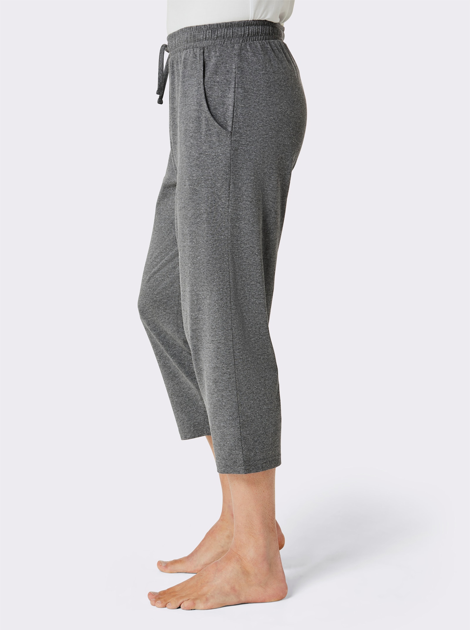 wäschepur men Nohavice s 3/4 dĺžkou - námornícka modrá + antracitový melír