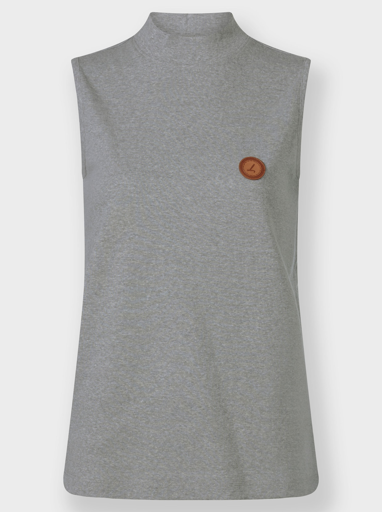 Shirttop - grau-meliert