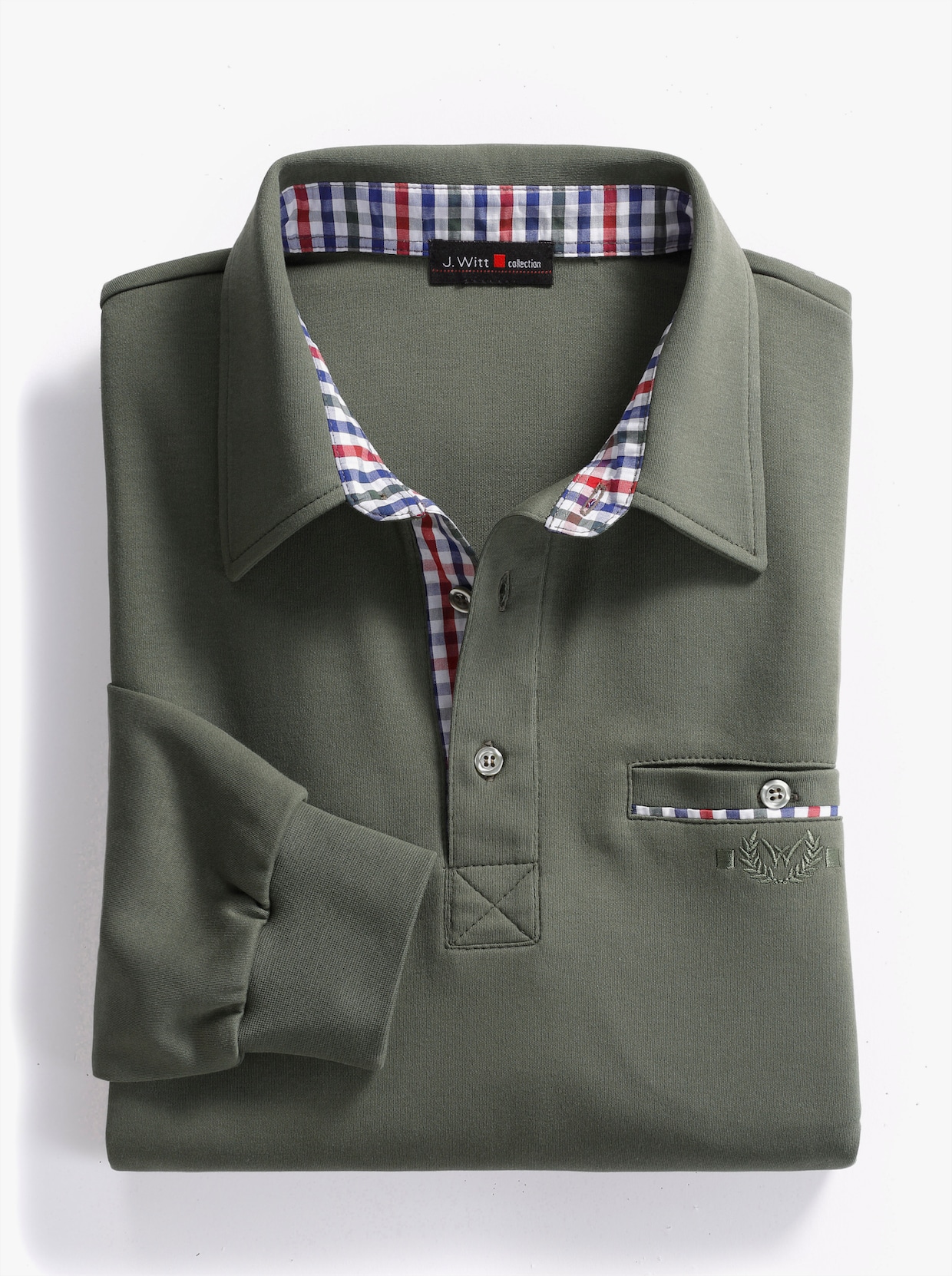 Marco Donati Langarm-Shirt - oliv