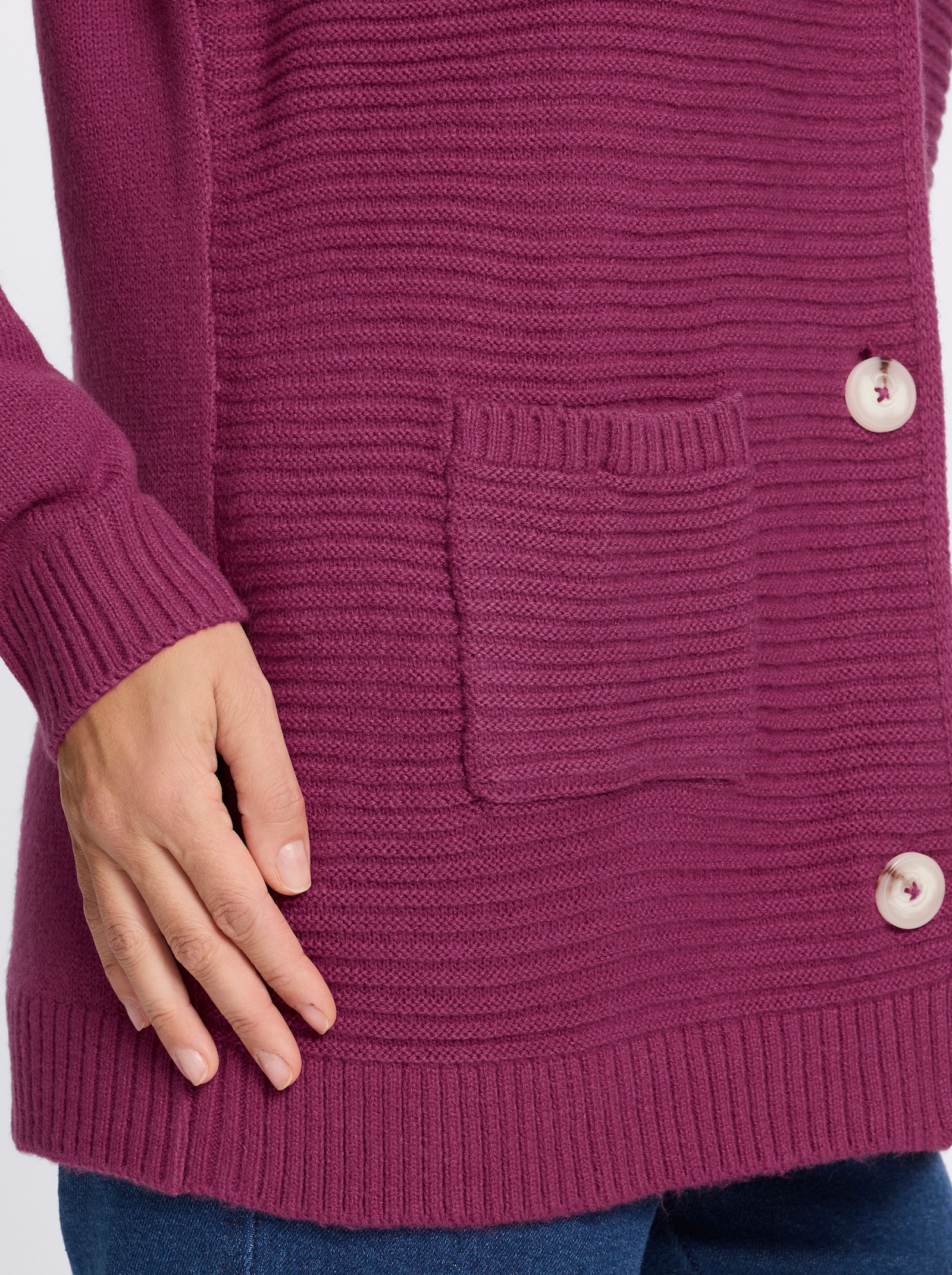 Cardigan in Ripp-Optik - erika