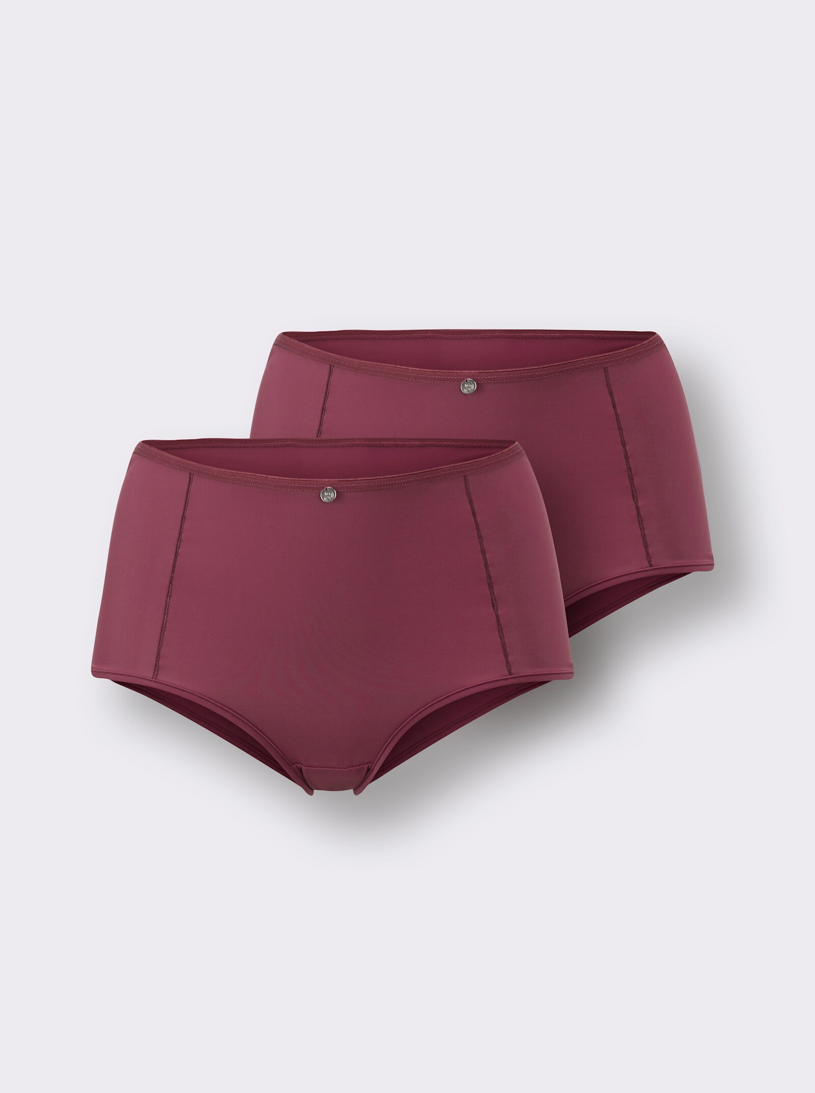 wäschepur Hipster mit flachen Abschlüssen - bordeaux