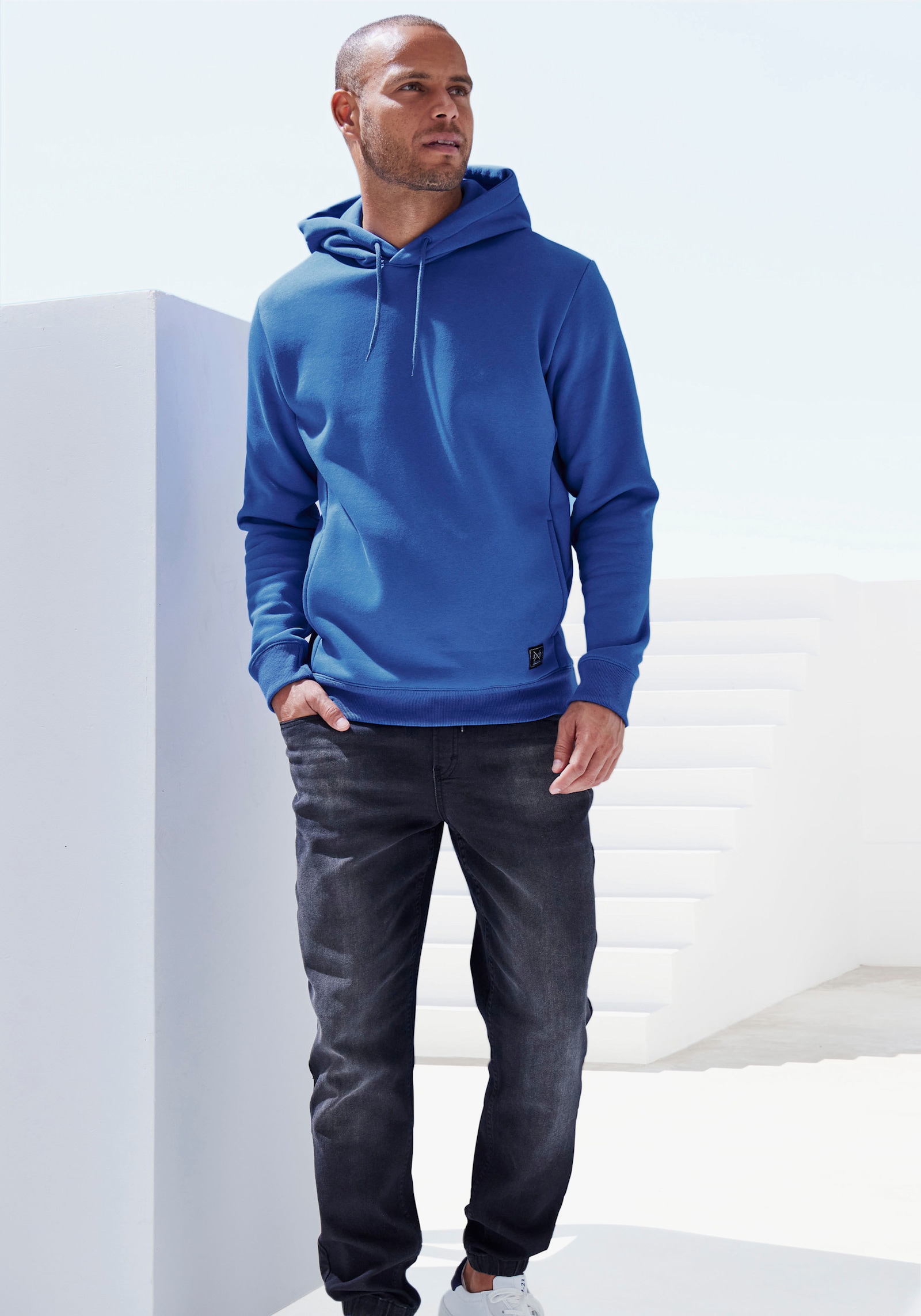 John Devin Hoodie - royalblau